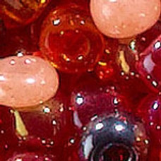 Micro Glass Seed & Bugle Beads 100g - Red