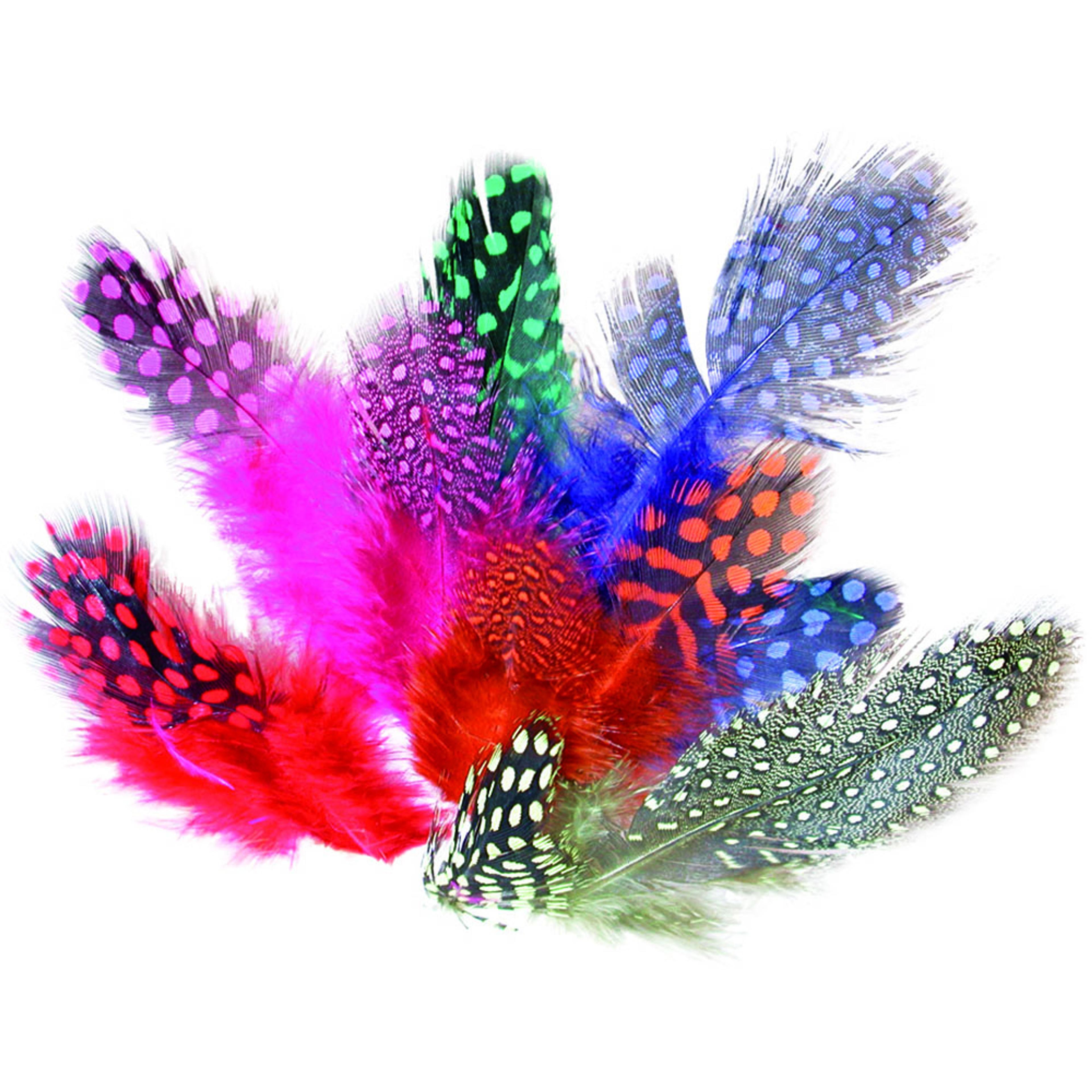 Feathers Coloured Spotted - 10g Bag