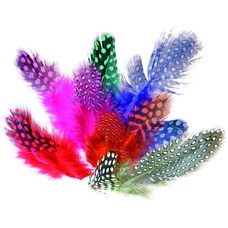 Feathers Coloured Spotted - 10g Bag