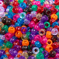 Pony Beads - Glitter. Pack of 1000