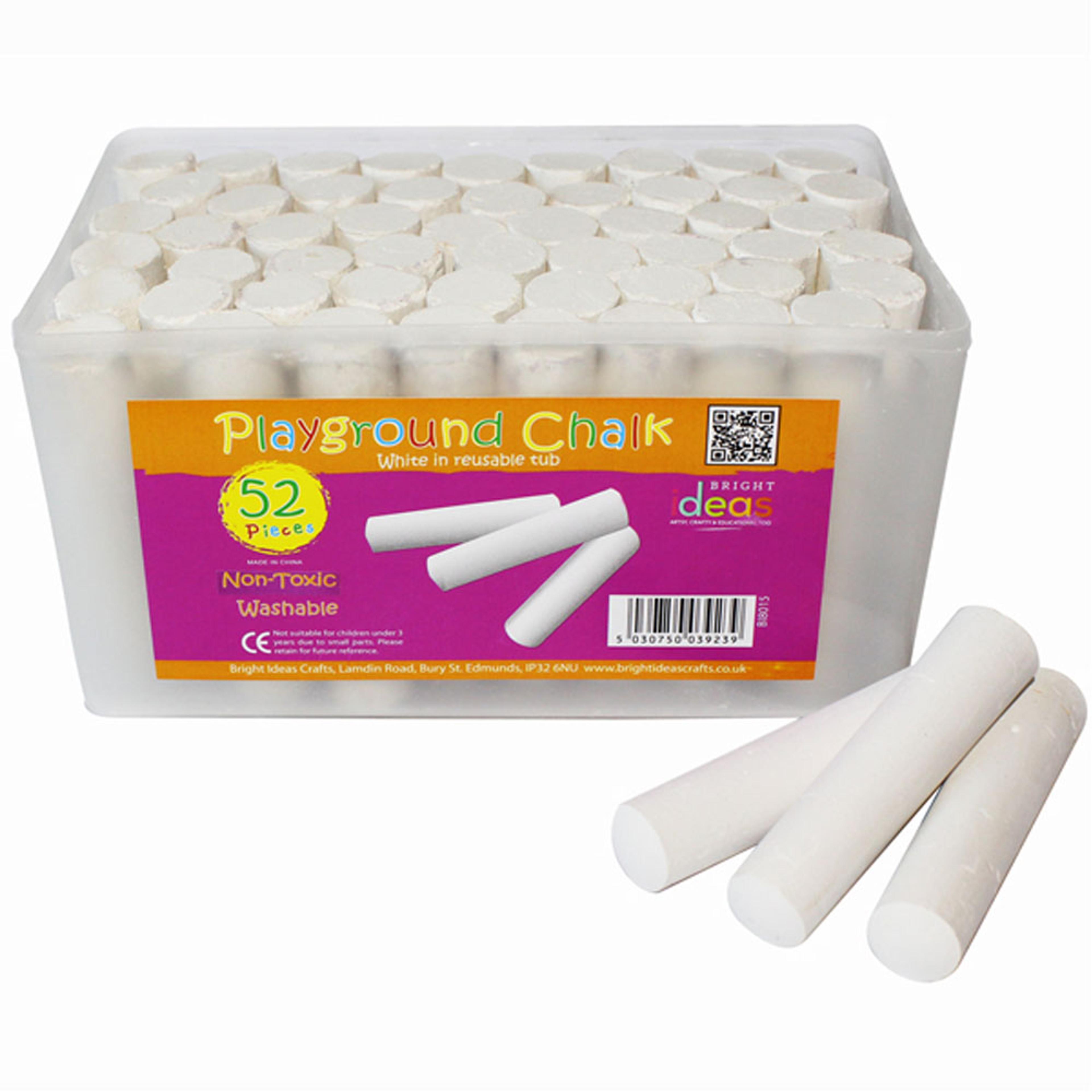 Playground Chalk - White. Pack of 52