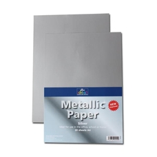 Metallic Paper Sheets - Silver