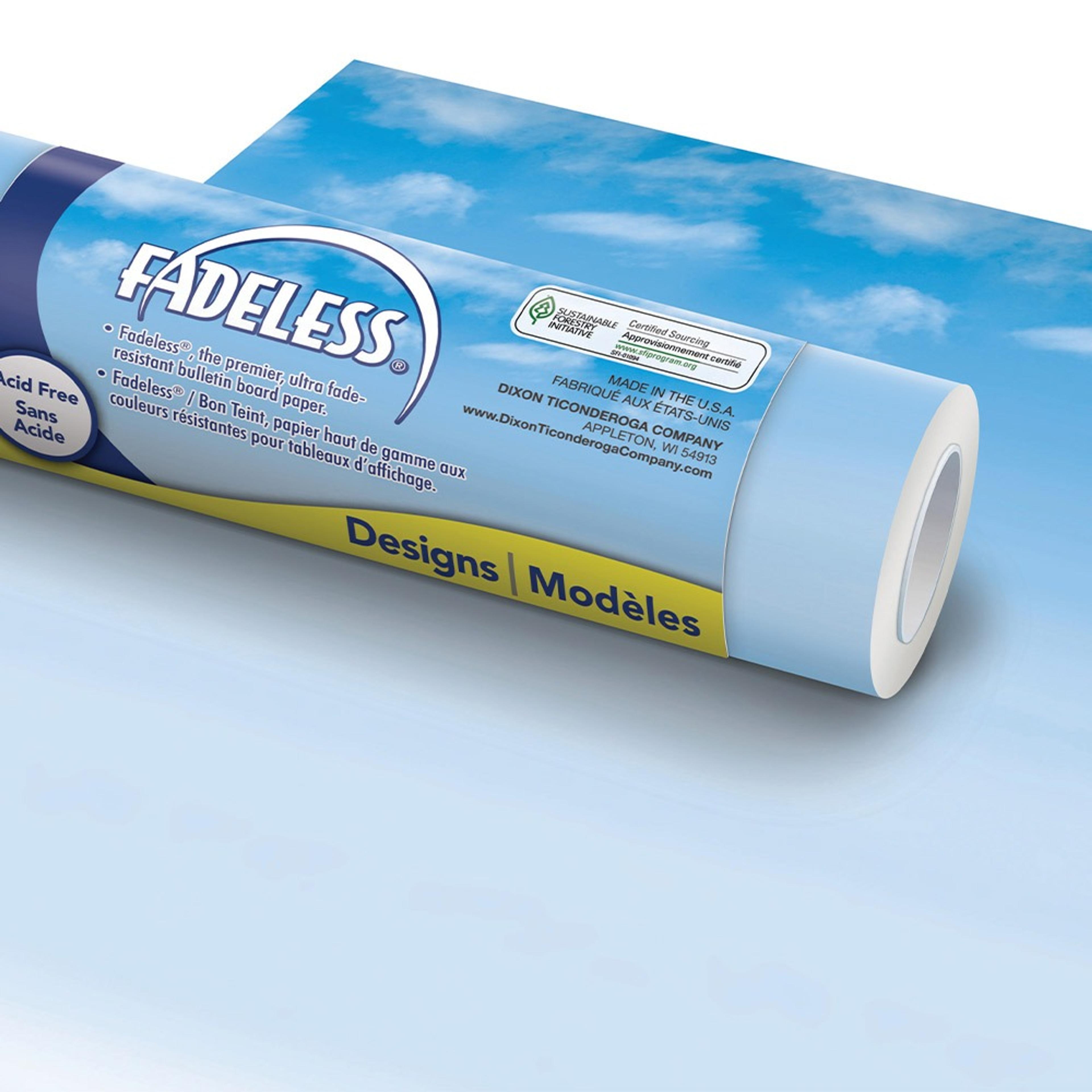 Fadeless Paper Extra Wide Design Rolls - Wispy Clouds