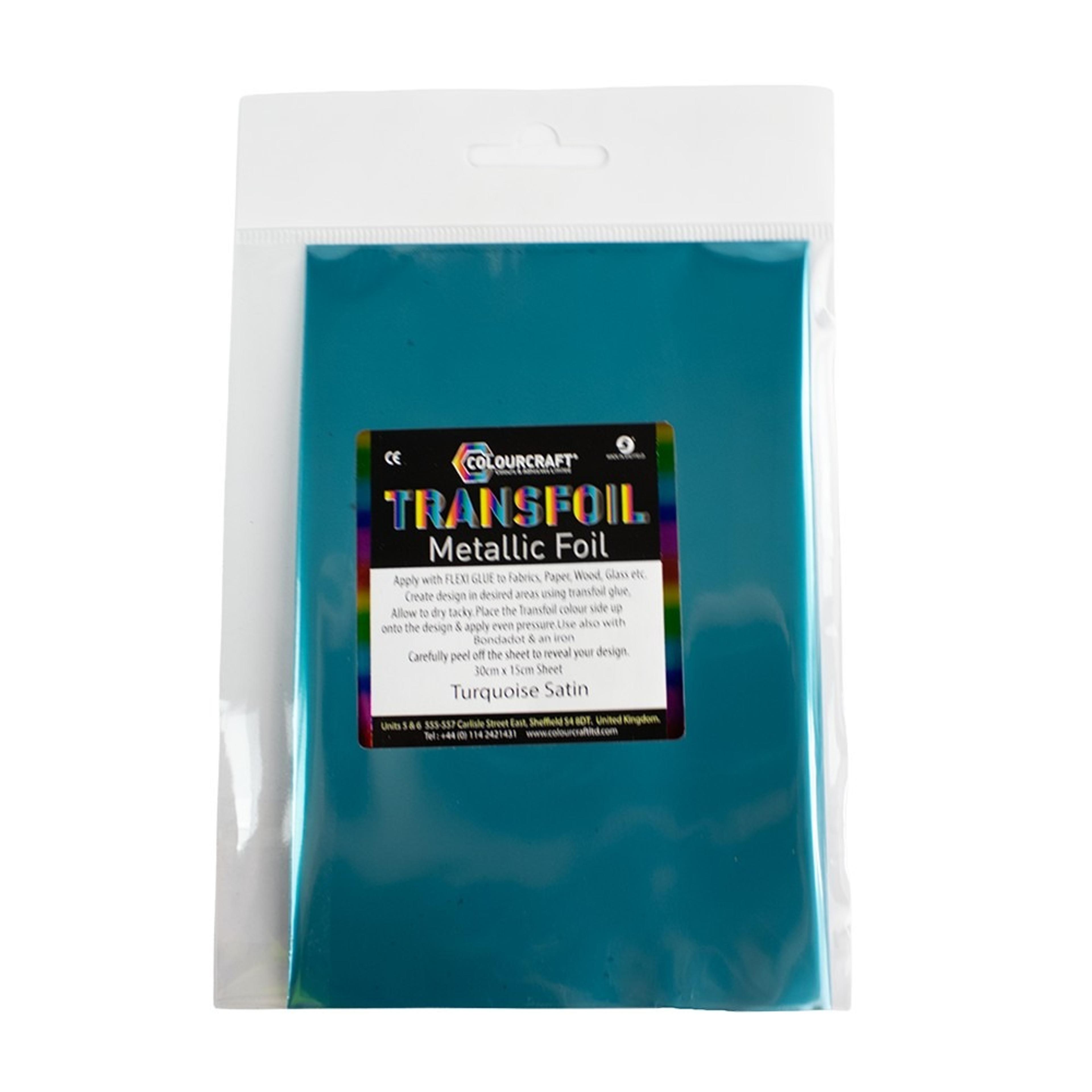 Transfer Foil 30cm x 15cm - Turquoise Satin