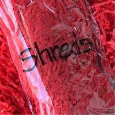 Paper Tissue Shreds - Red
