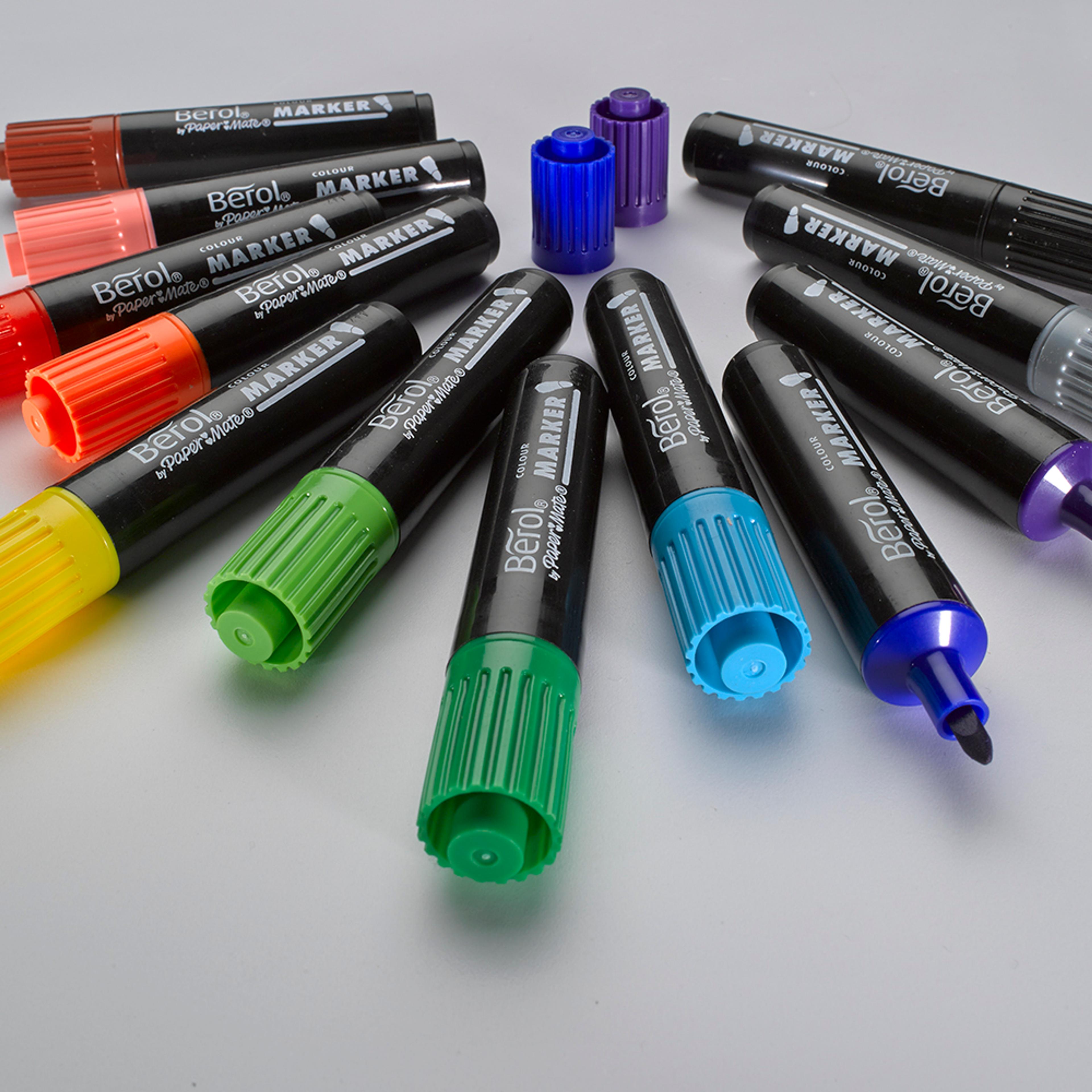 Berol Round Nib Watercolour Markers. Pack of 144