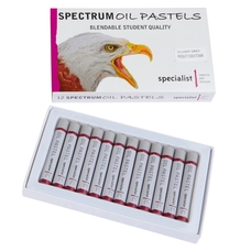 Spectrum Oil Pastels - Light Grey. Pack of 12