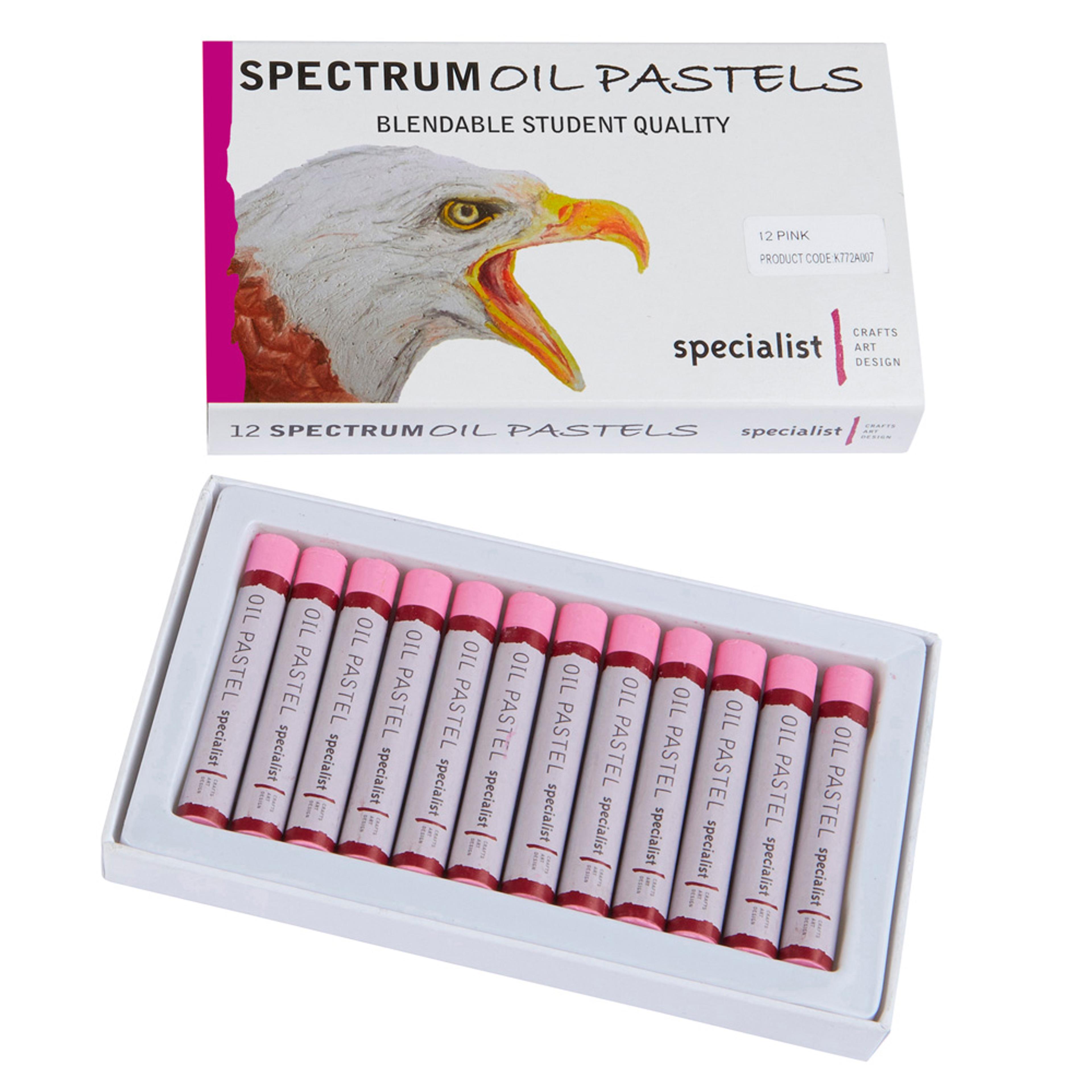 Specialist Crafts Oil Pastels - Pink. Pack of 12
