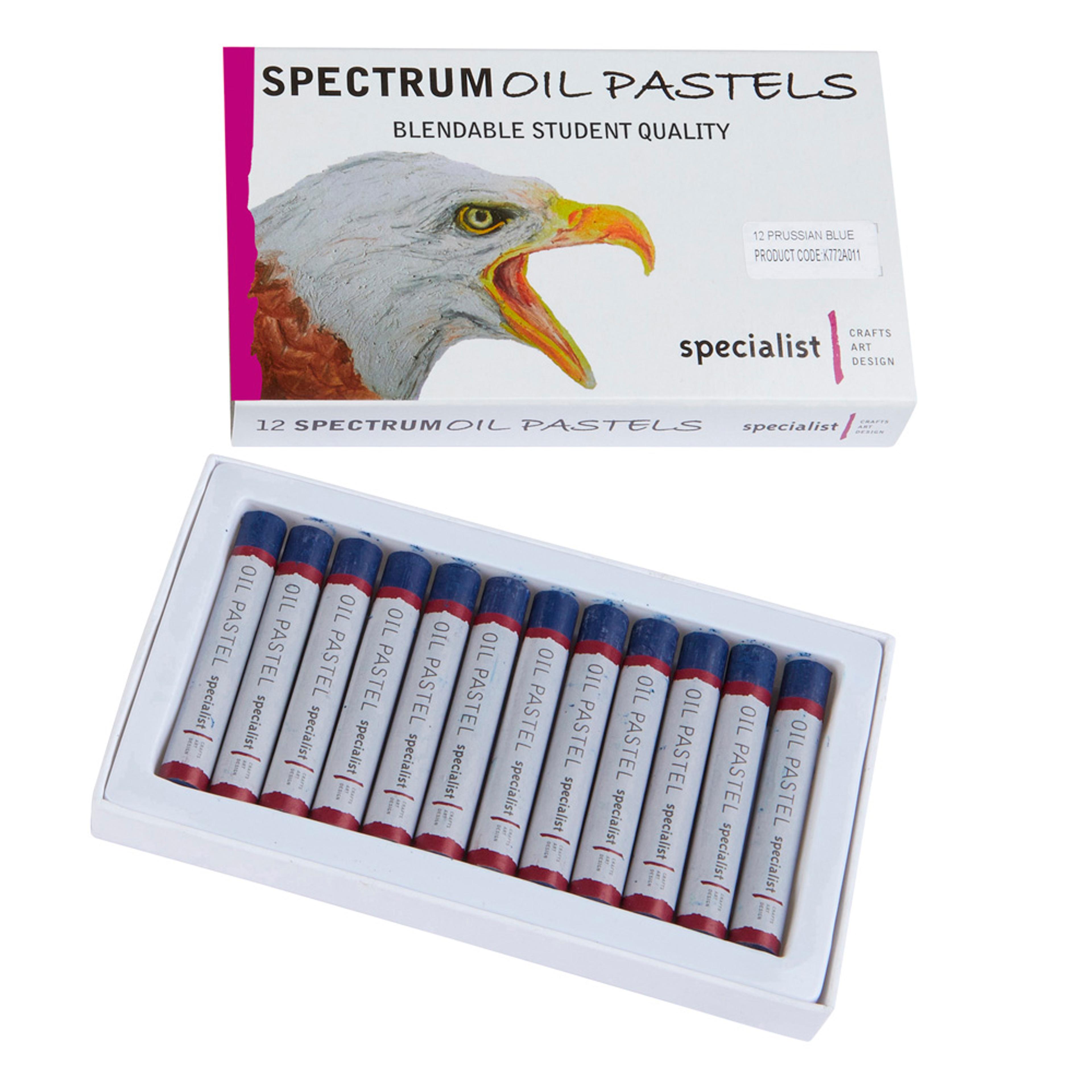 Specialist Crafts Oil Pastels - Light Prussian Blue. Pack of 12