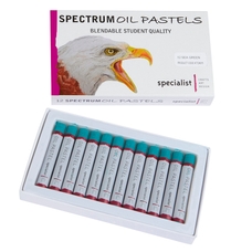 Spectrum Oil Pastels - Sea Green. Pack of 12