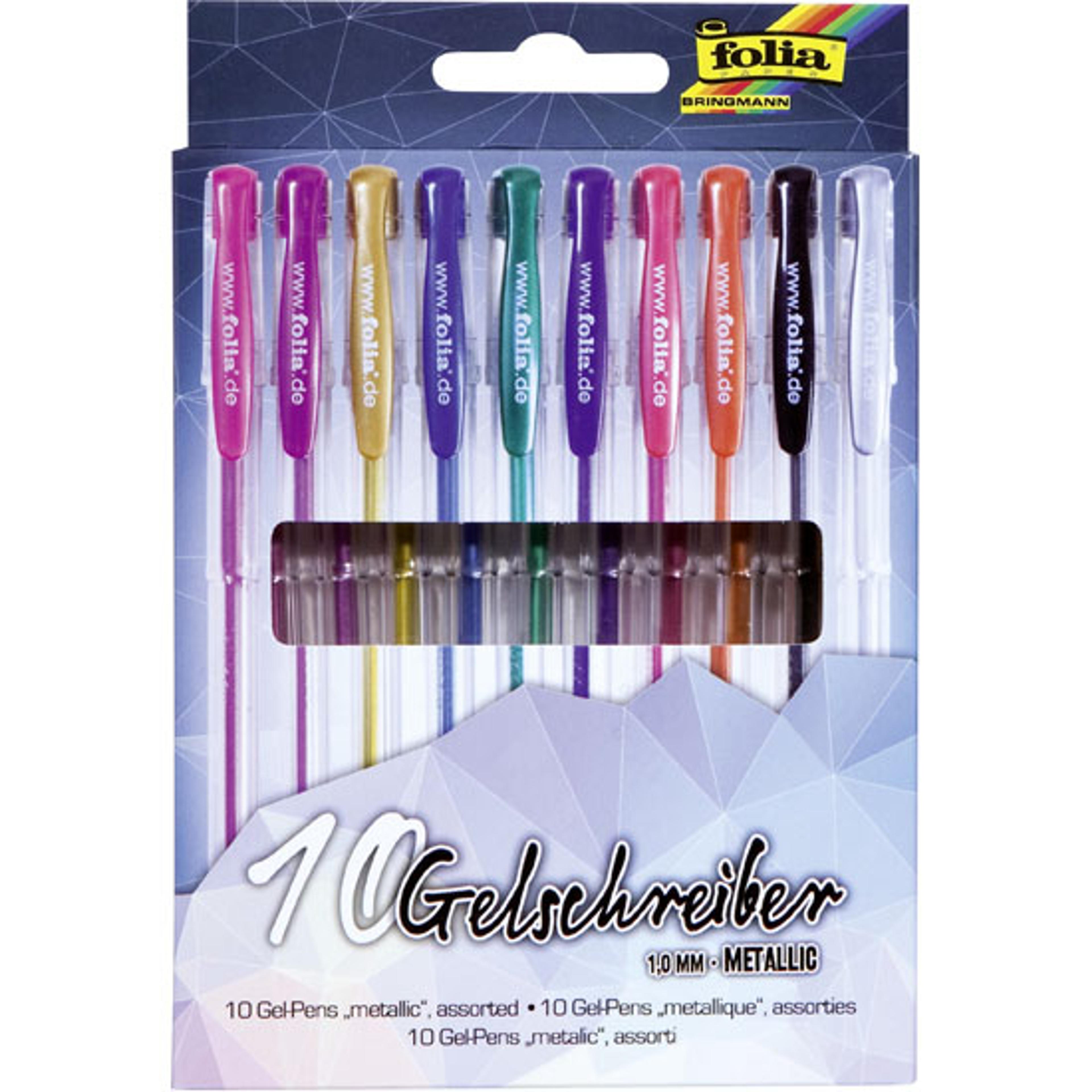 Folia Metallic Gel Pens Set