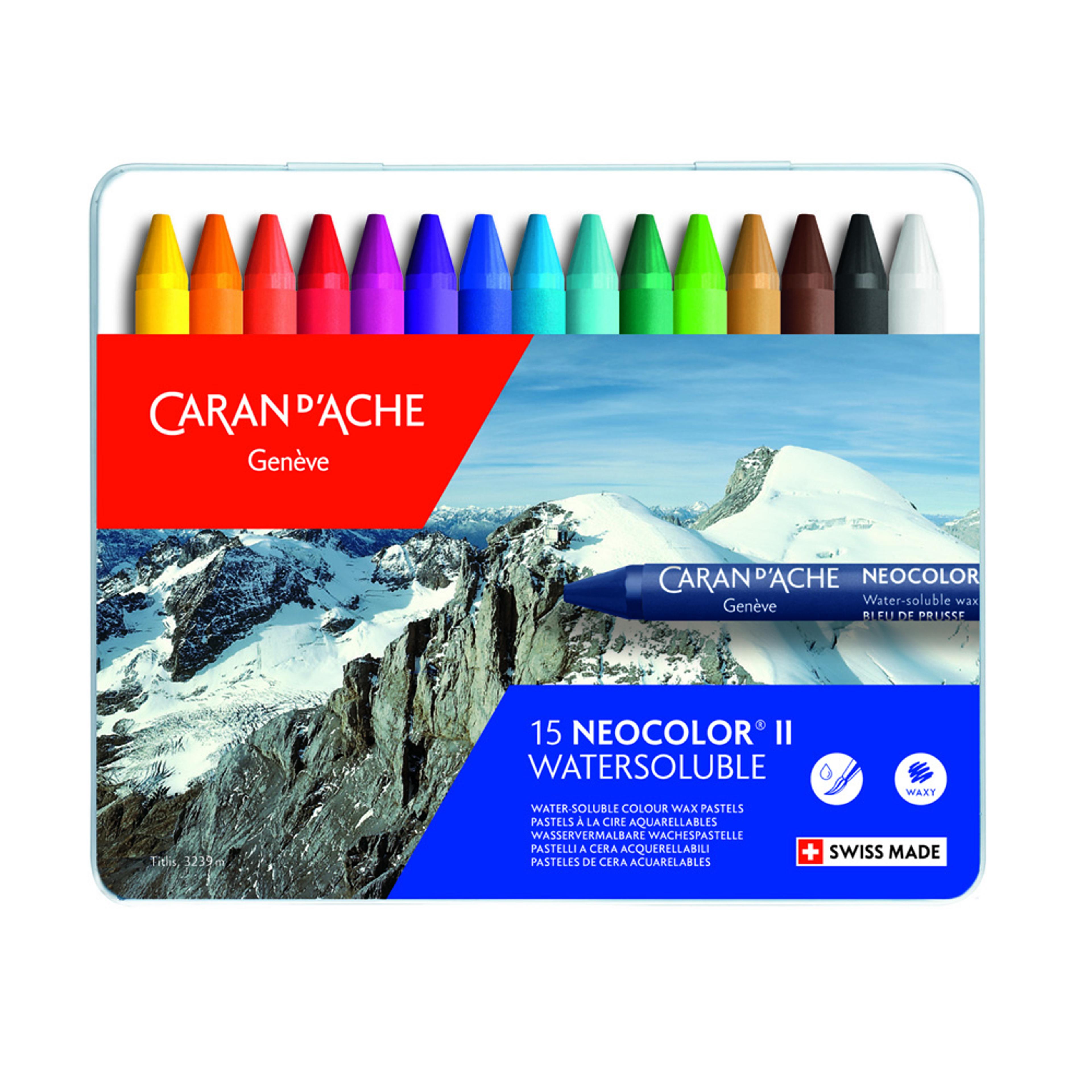 Neocolor II Wax Painting Crayons. Set of 15