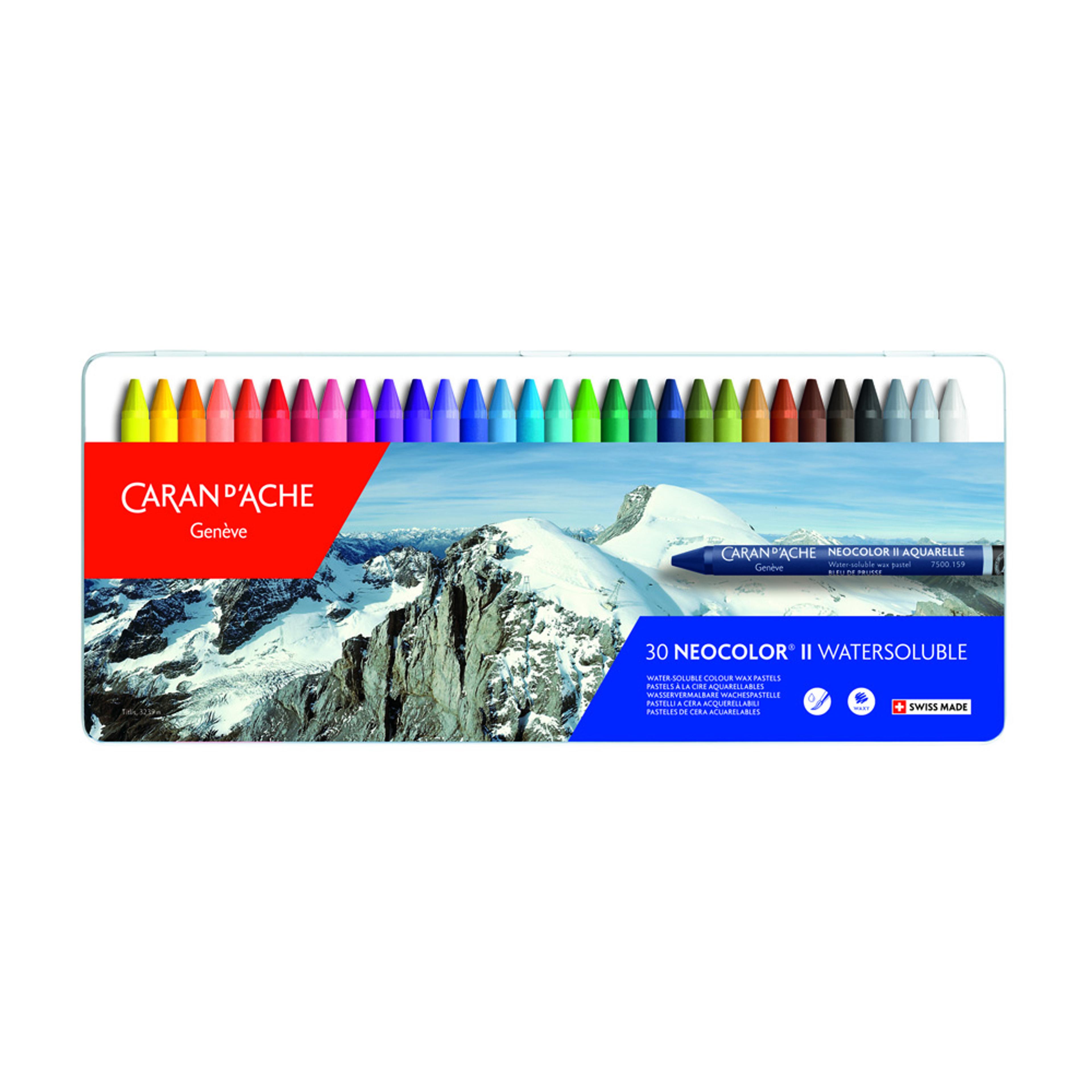 Neocolor II Wax Painting Crayons. Set of 30