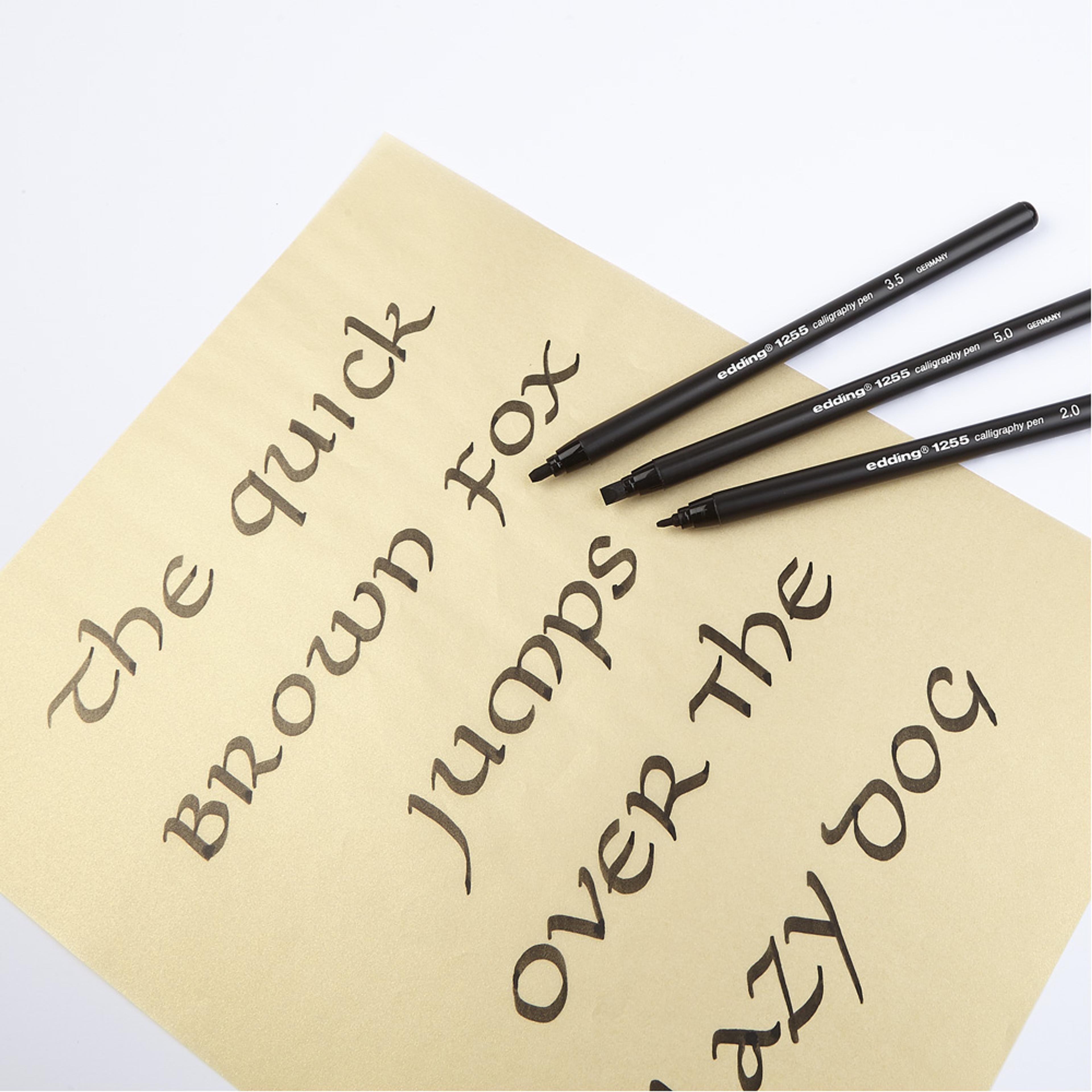 Edding Calligraphy Pens - 3.5mm Tip. Pack of 10