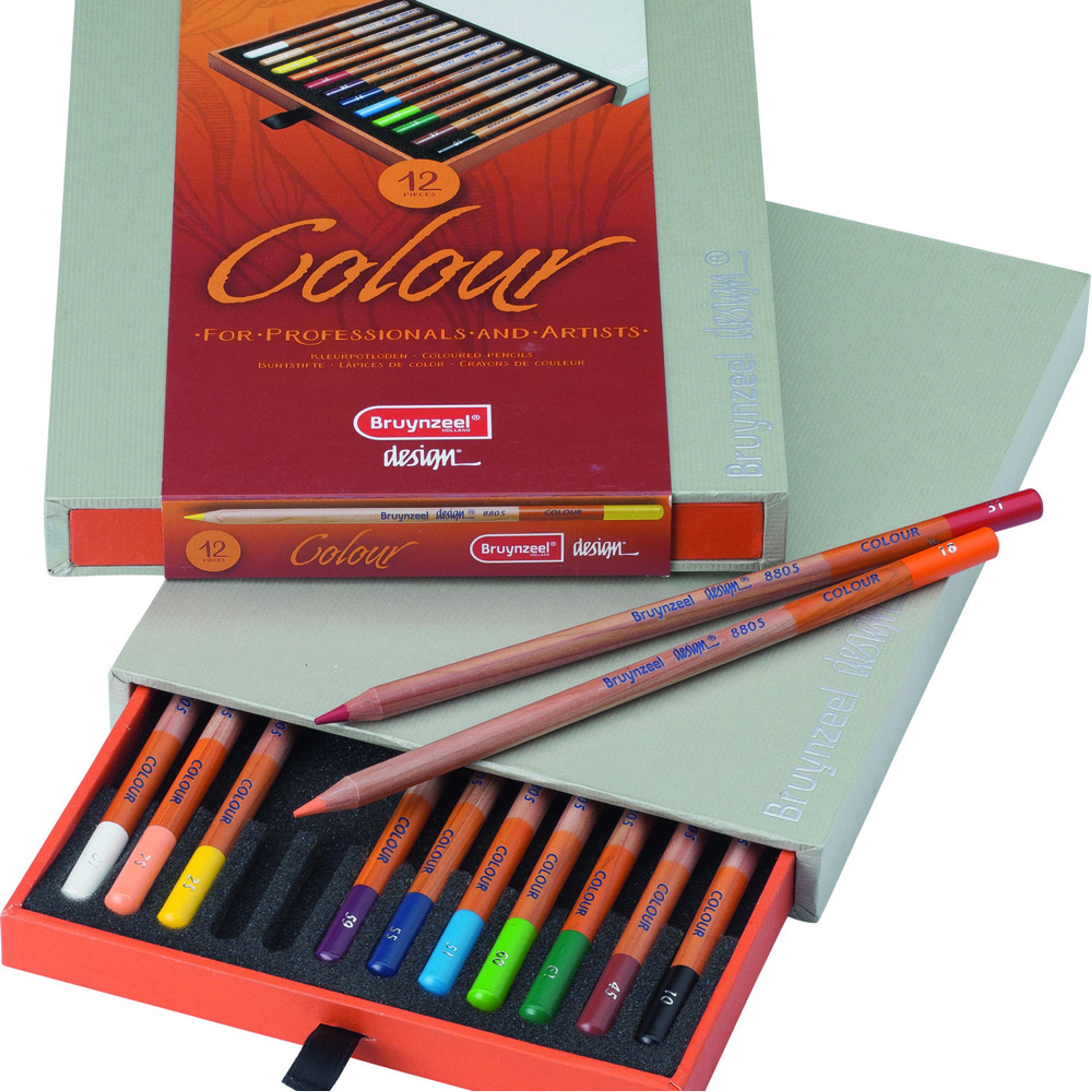 Bruynzeel Design Colour Pencils. Set of 12