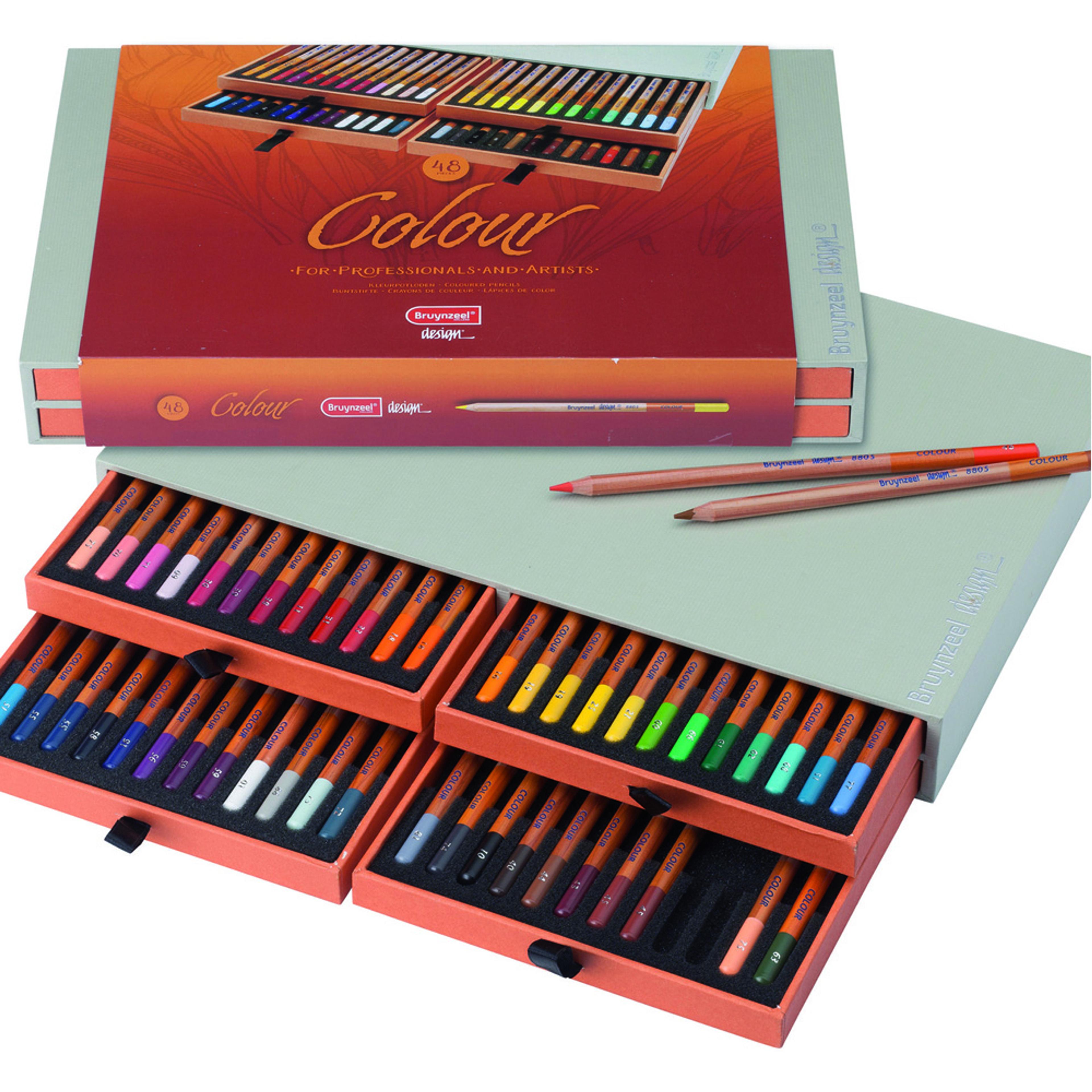 Bruynzeel Design Colour Pencils. Set of 48