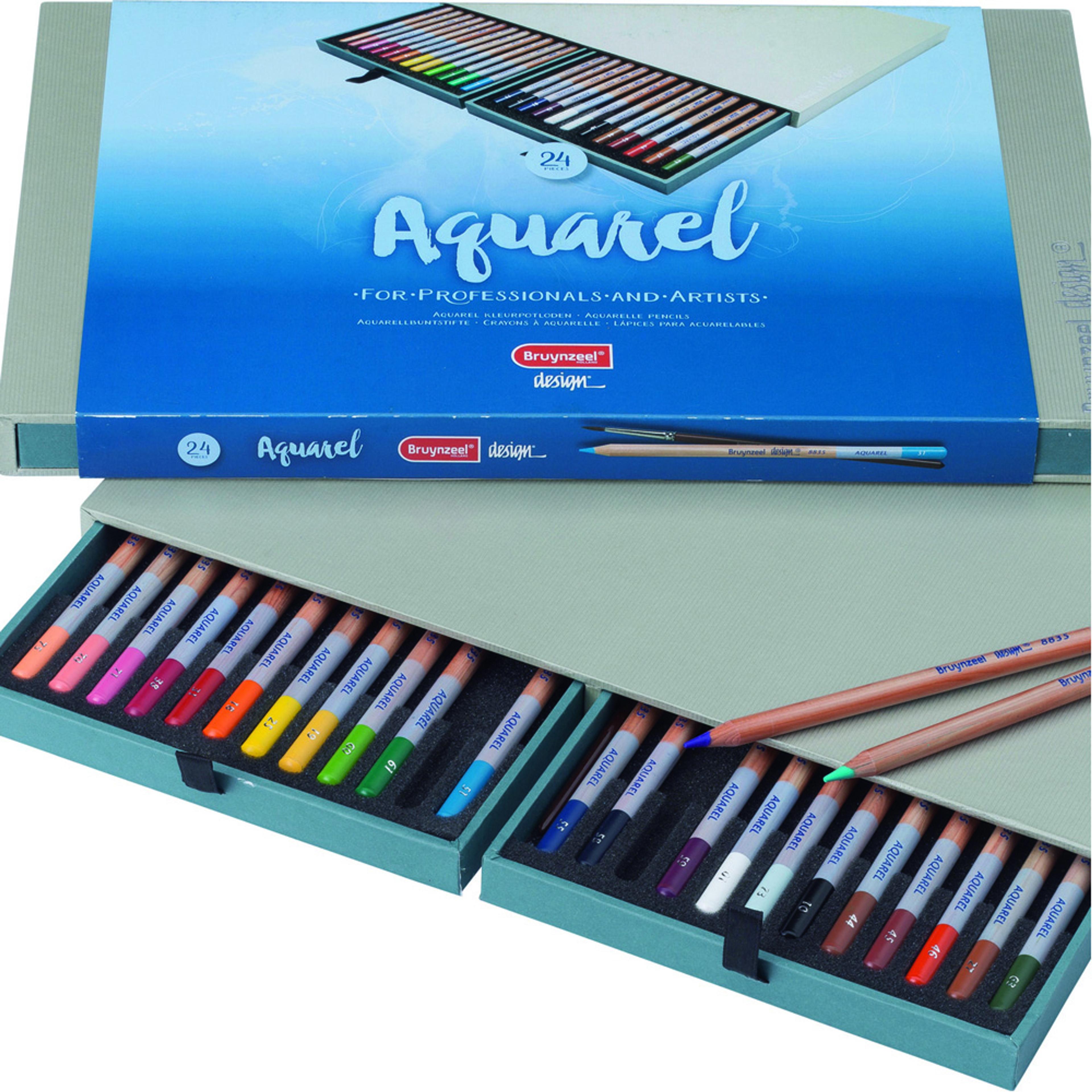 Bruynzeel Design Aquarel Pencils. Set of 24