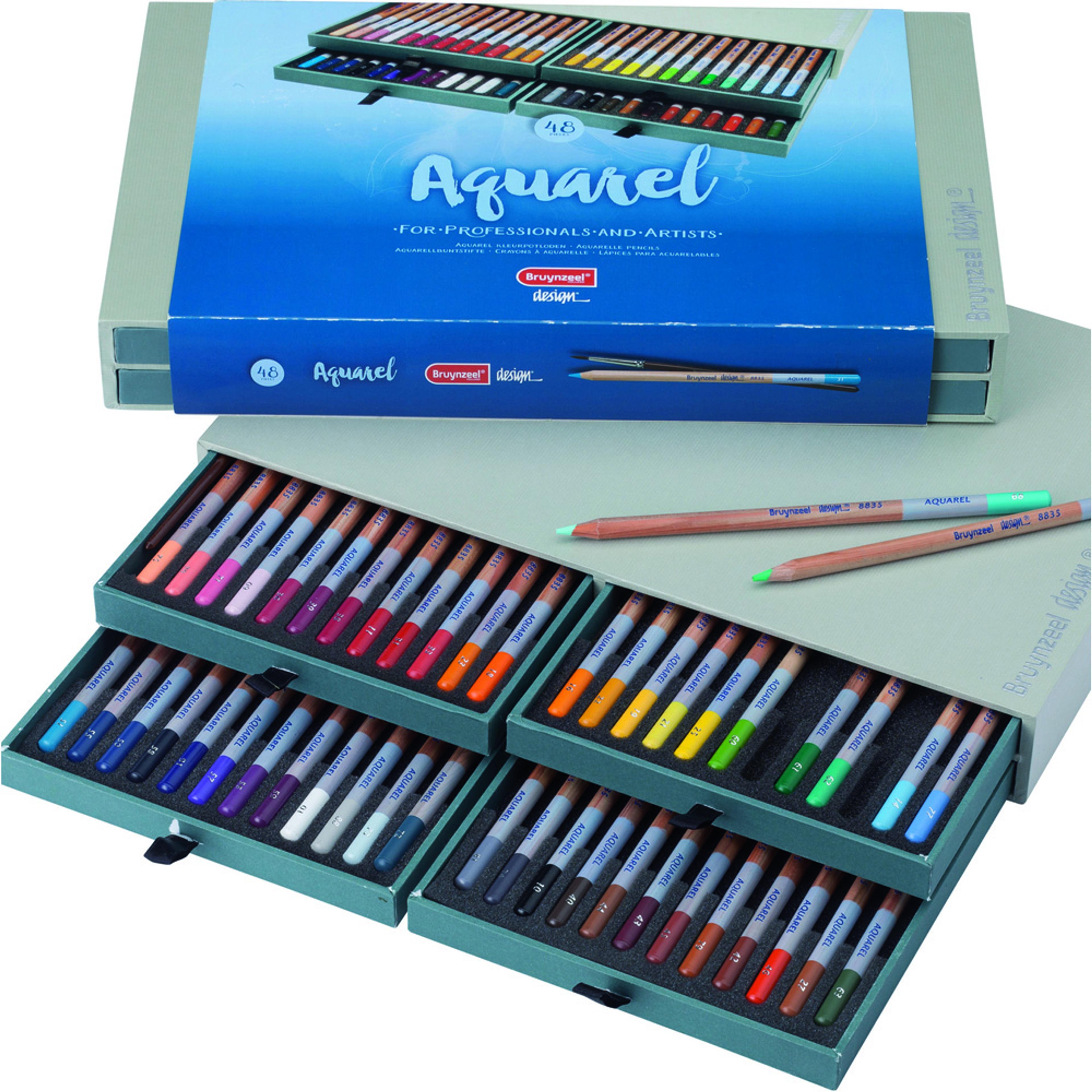 Bruynzeel Design Aquarel Pencils. Set of 48