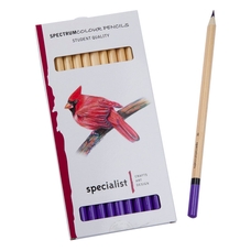 Spectrum Colour Pencils - Purple. Pack of 12
