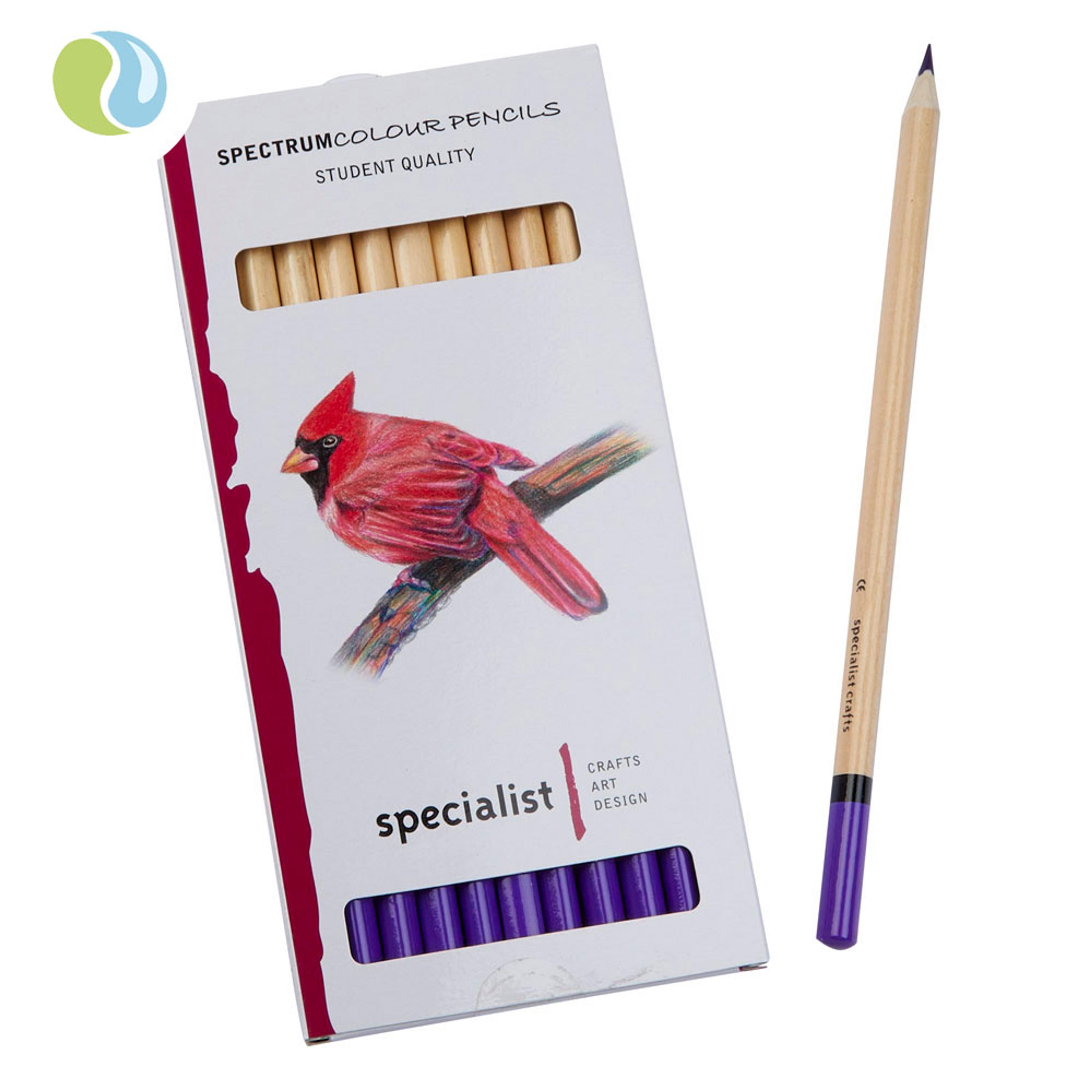 Specialist Crafts Colour Pencils - Purple. Pack of 12