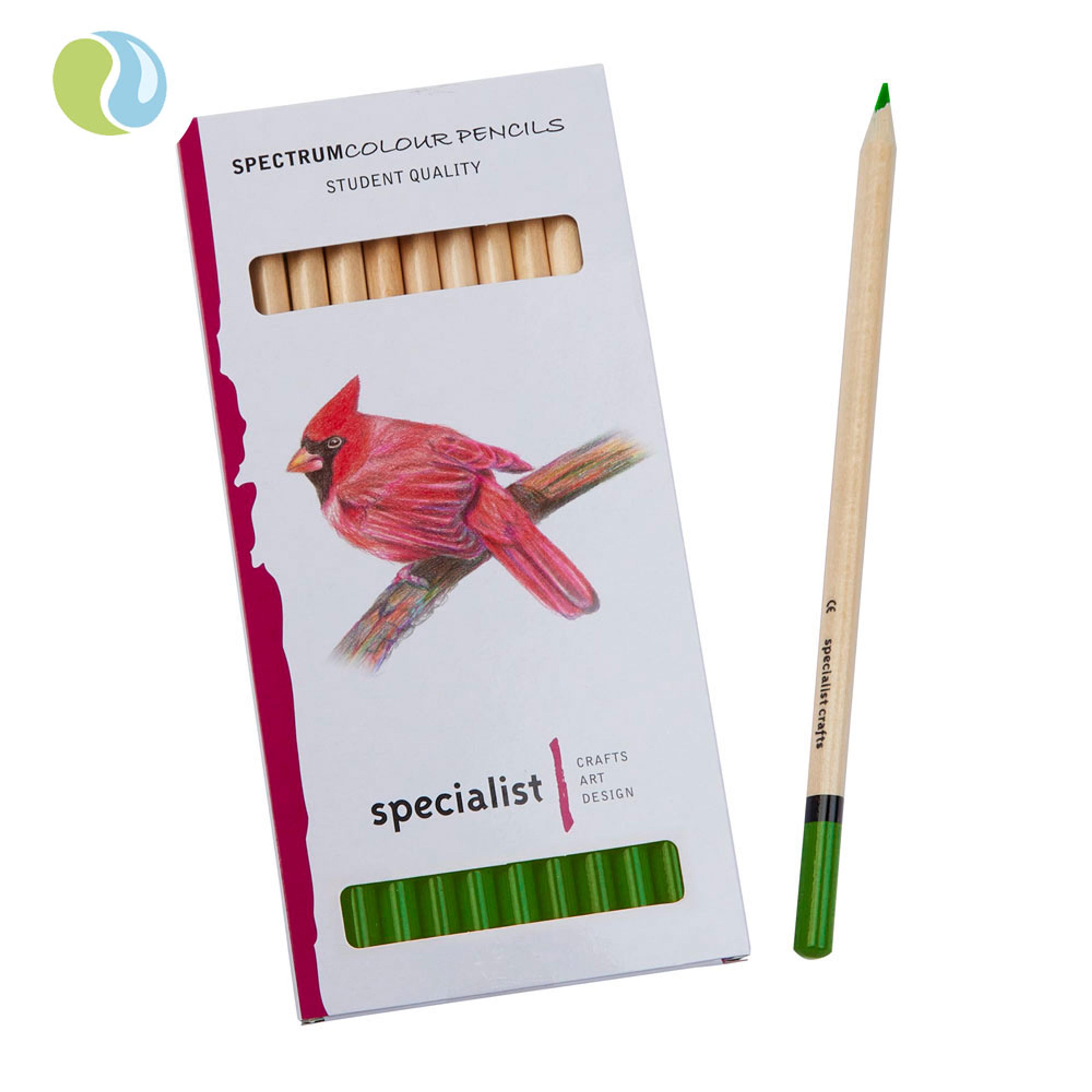 Specialist Crafts Colour Pencils - Light Green. Pack of 12