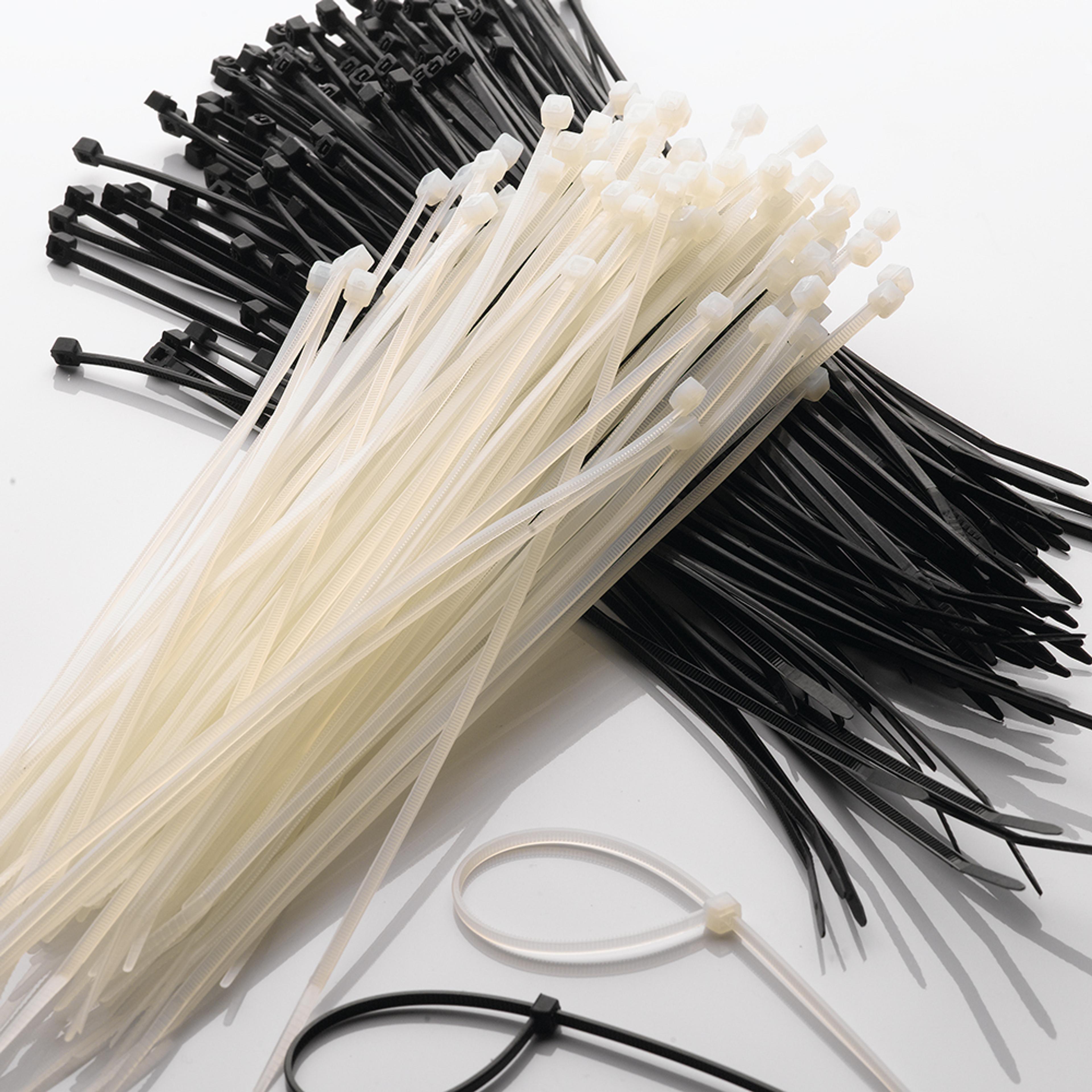 Cable Ties - 2.5 x 200mm - Natural. Pack of 100
