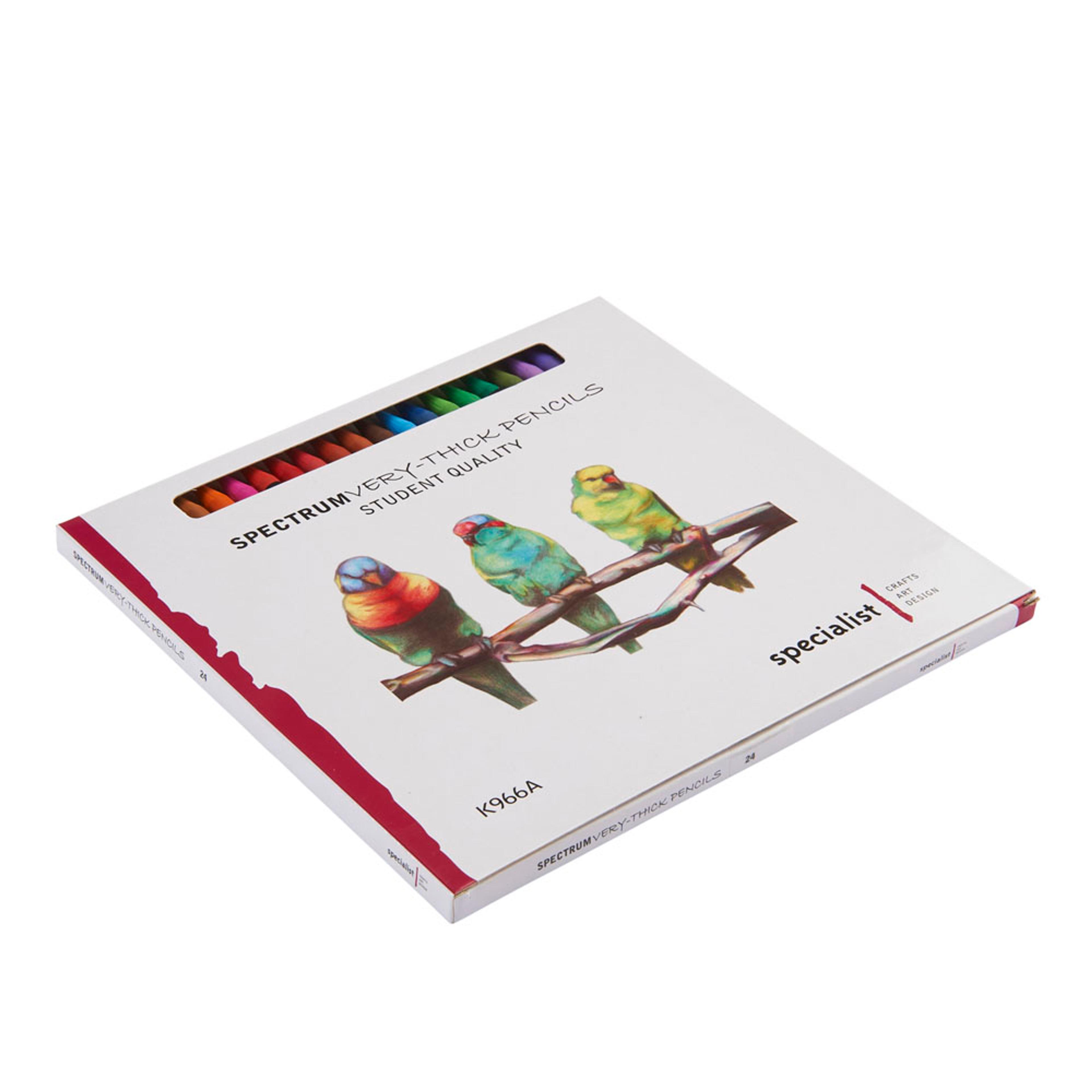 Specialist Crafts Very-Thick Colour Pencils. Set of 24