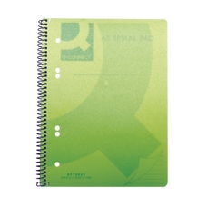 A5 Transparent Coloured Spiral Notebooks - Green - Pack of 5