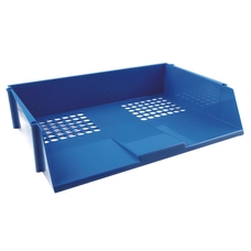 Wide Entry Letter Tray - Blue