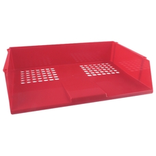 Wide Entry Letter Tray - Red