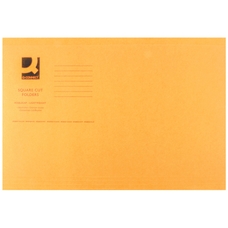 Square Cut Folders Light Weight - Orange - Pack of 100