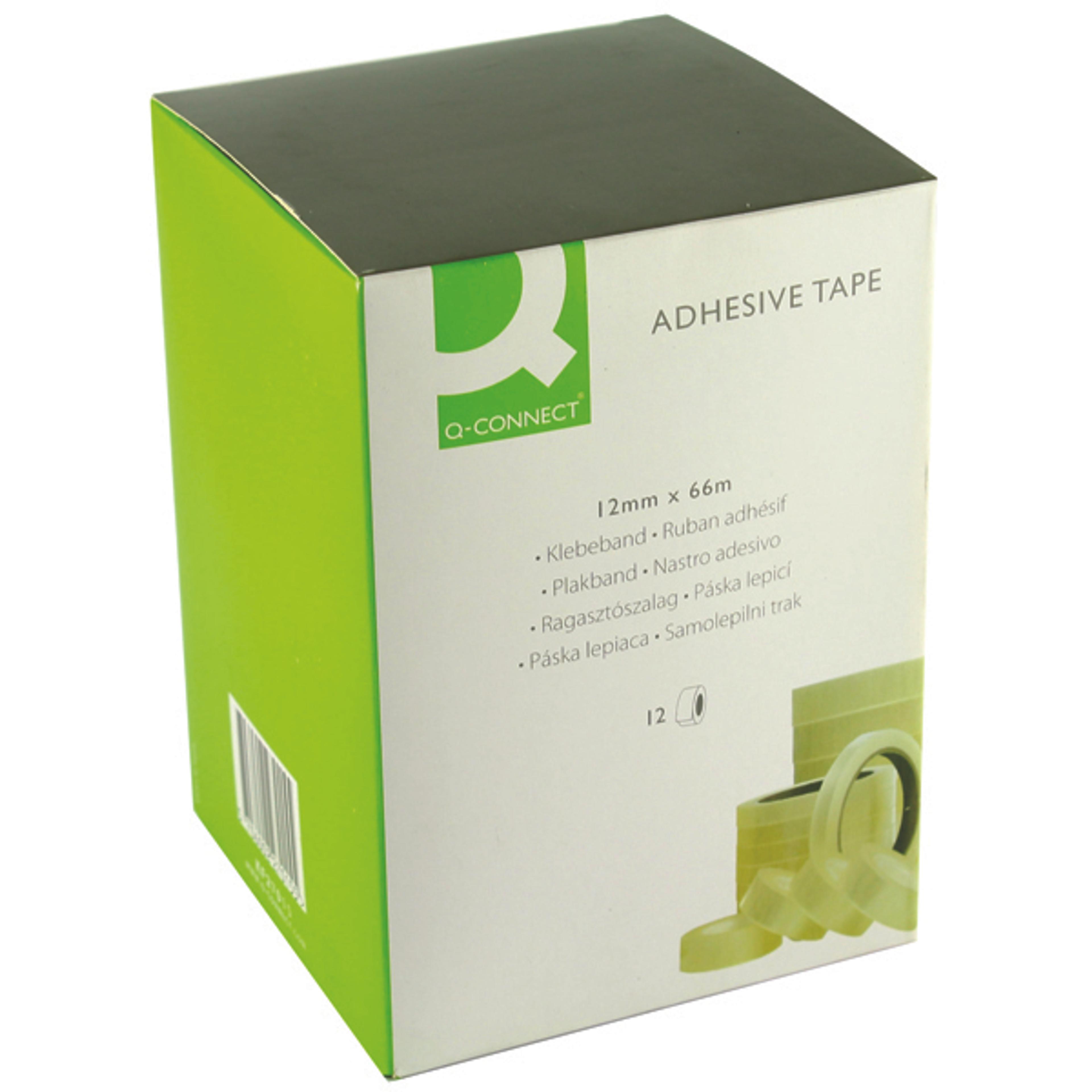 Adhesive Tape - 12mm x 66m - Pack of 12
