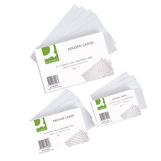 Record Card 8 x 5 Feint White - Pack of 100