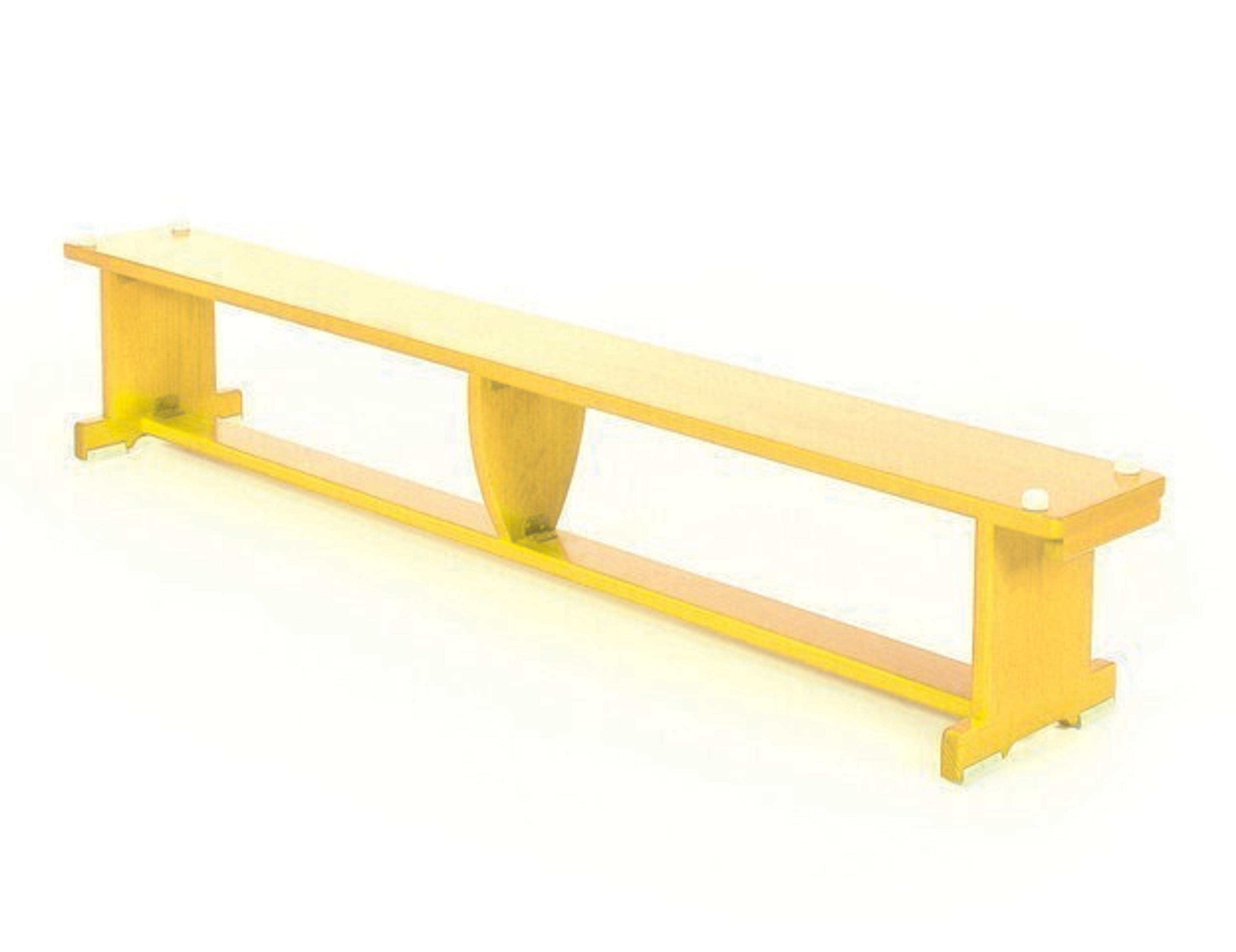 Activ-Bench 2m - Yellow With Castors One End