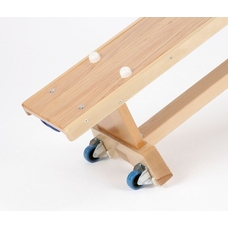 Traditional Balance Bench 2.67m (8'9in) Castors & Hooks One End