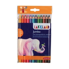 Lakeland Jumbo Colouring (5.4mm Strip Chunky Hex Pencil) - Pack of 12