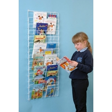 Vertical Wall Mounted Book Rack