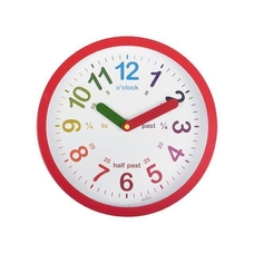 Lulu Time Teaching Clock - Red