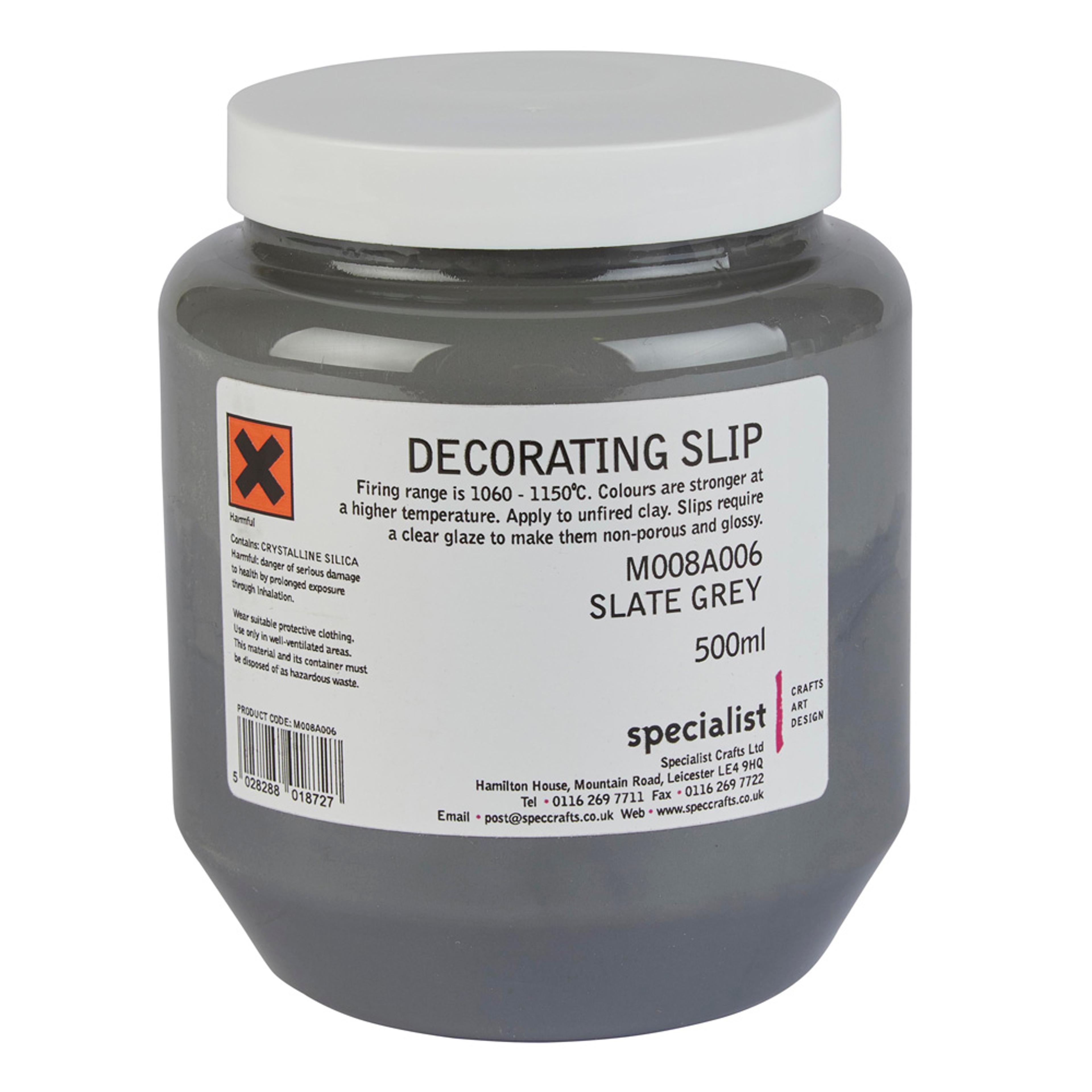 Decorating Slip 500ml - Slate Grey