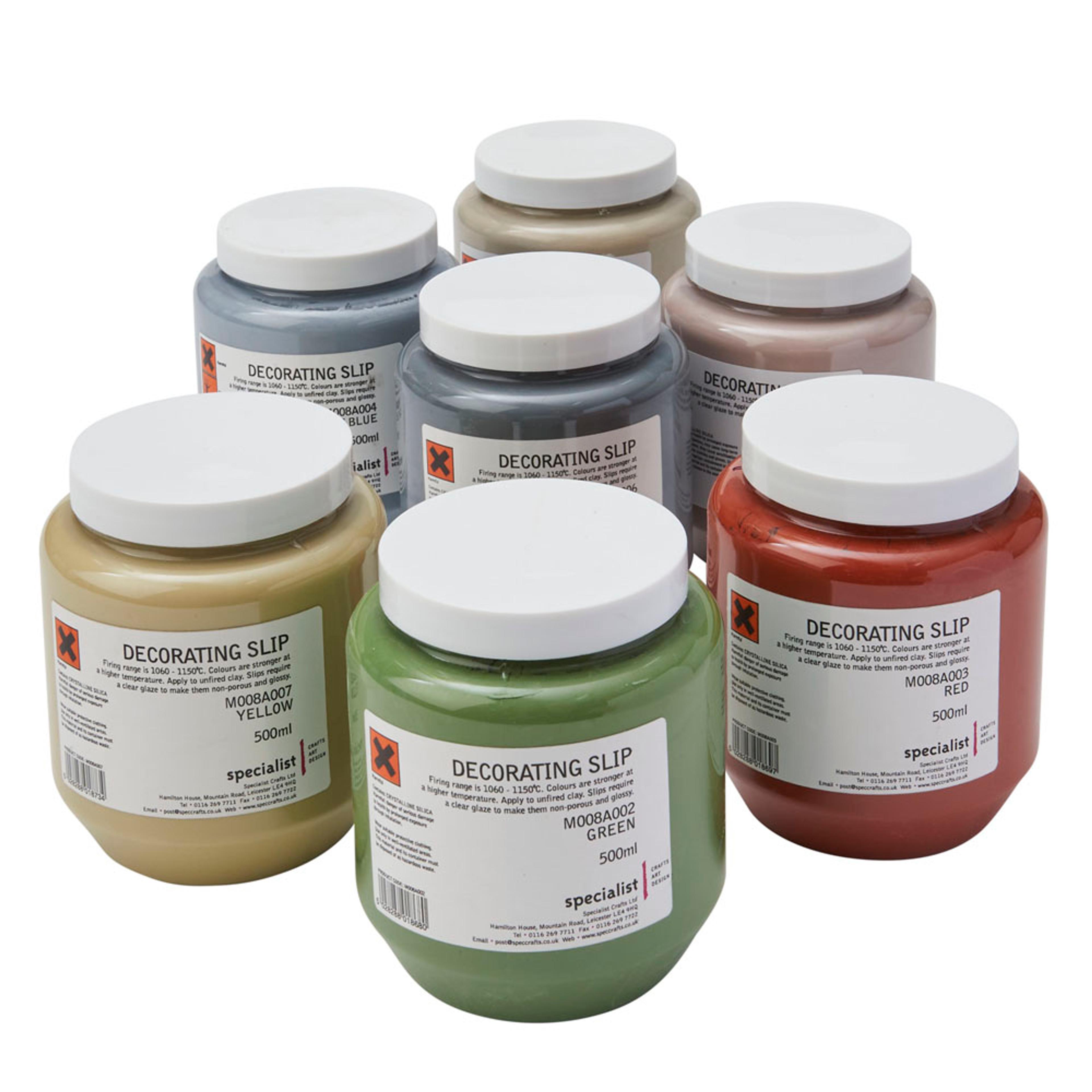Specialist Crafts Decorating Slip 500ml Assortment
