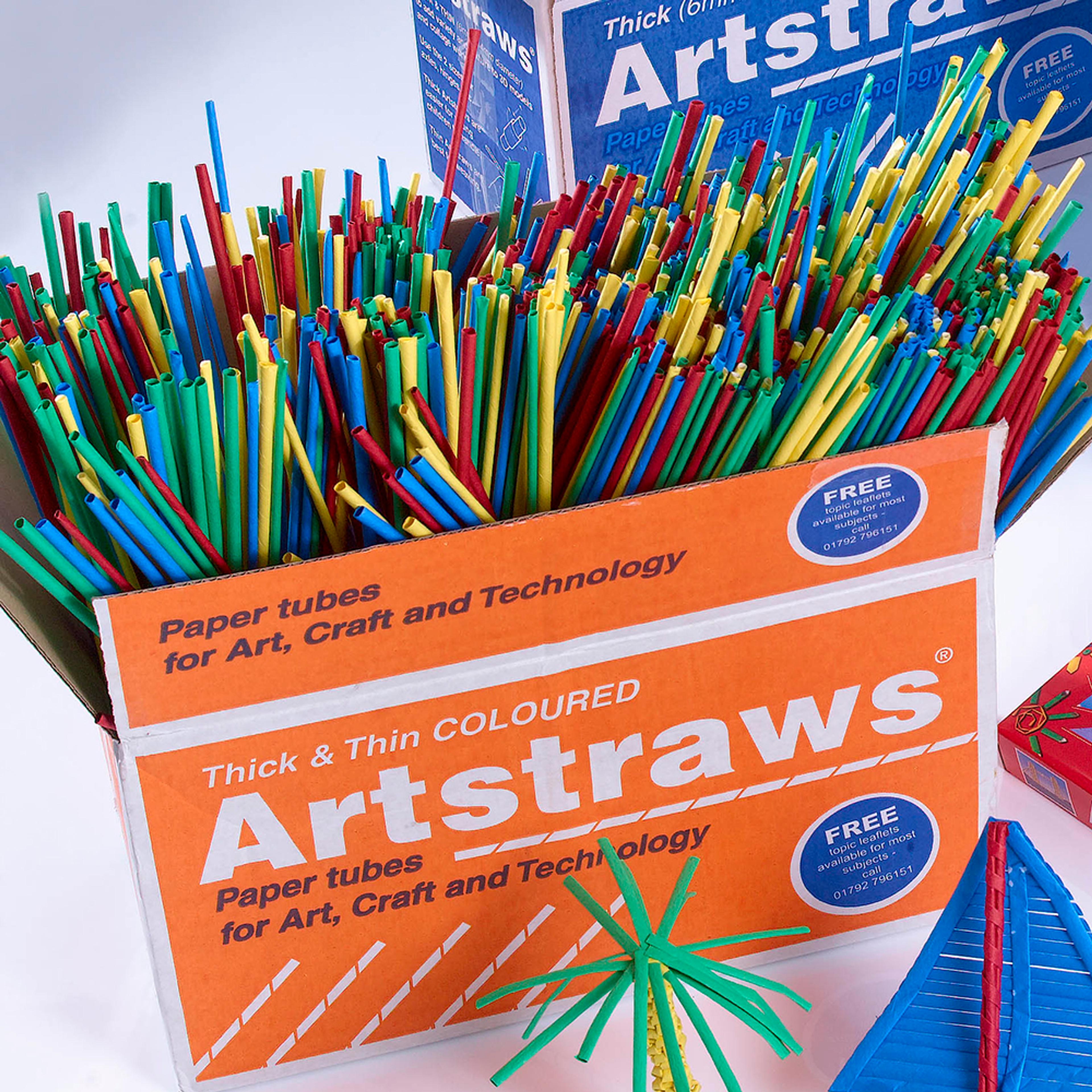 Coloured Artstraws. Pack of 1350