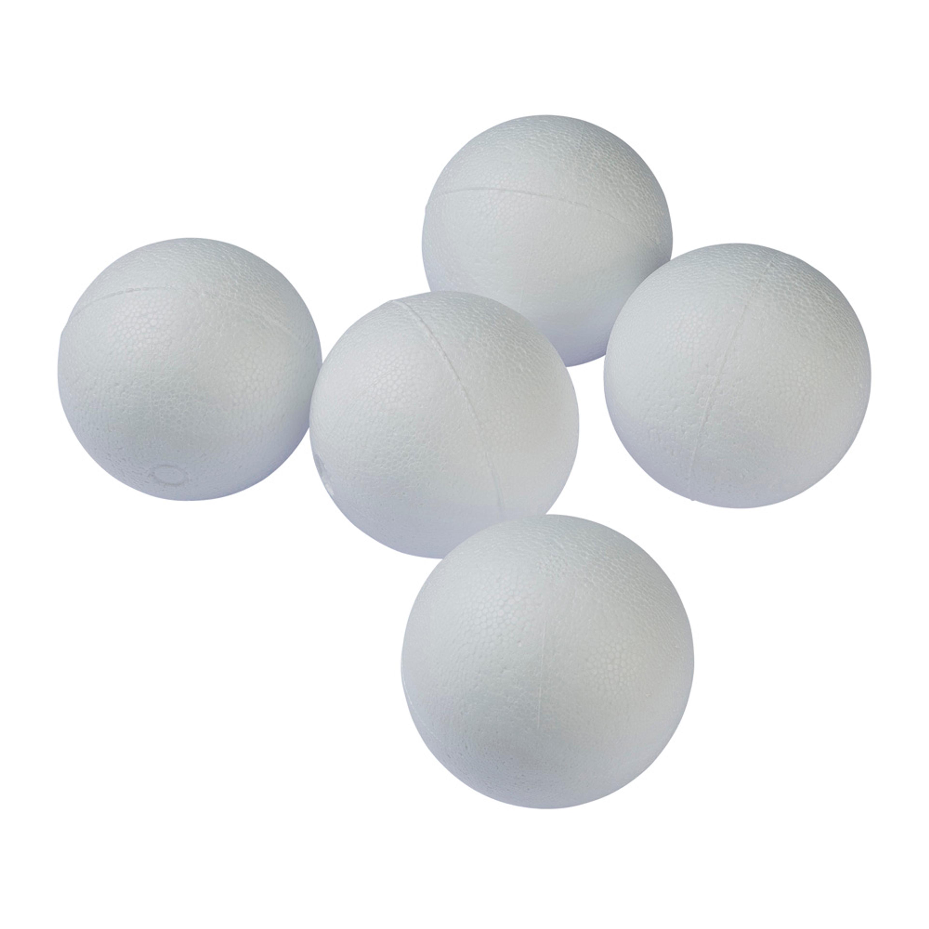 Polystyrene Balls - 80mm dia. Pack of 5