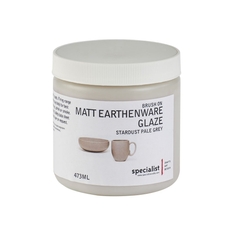 Matt Earthenware Glazes - Stardust Pale Grey