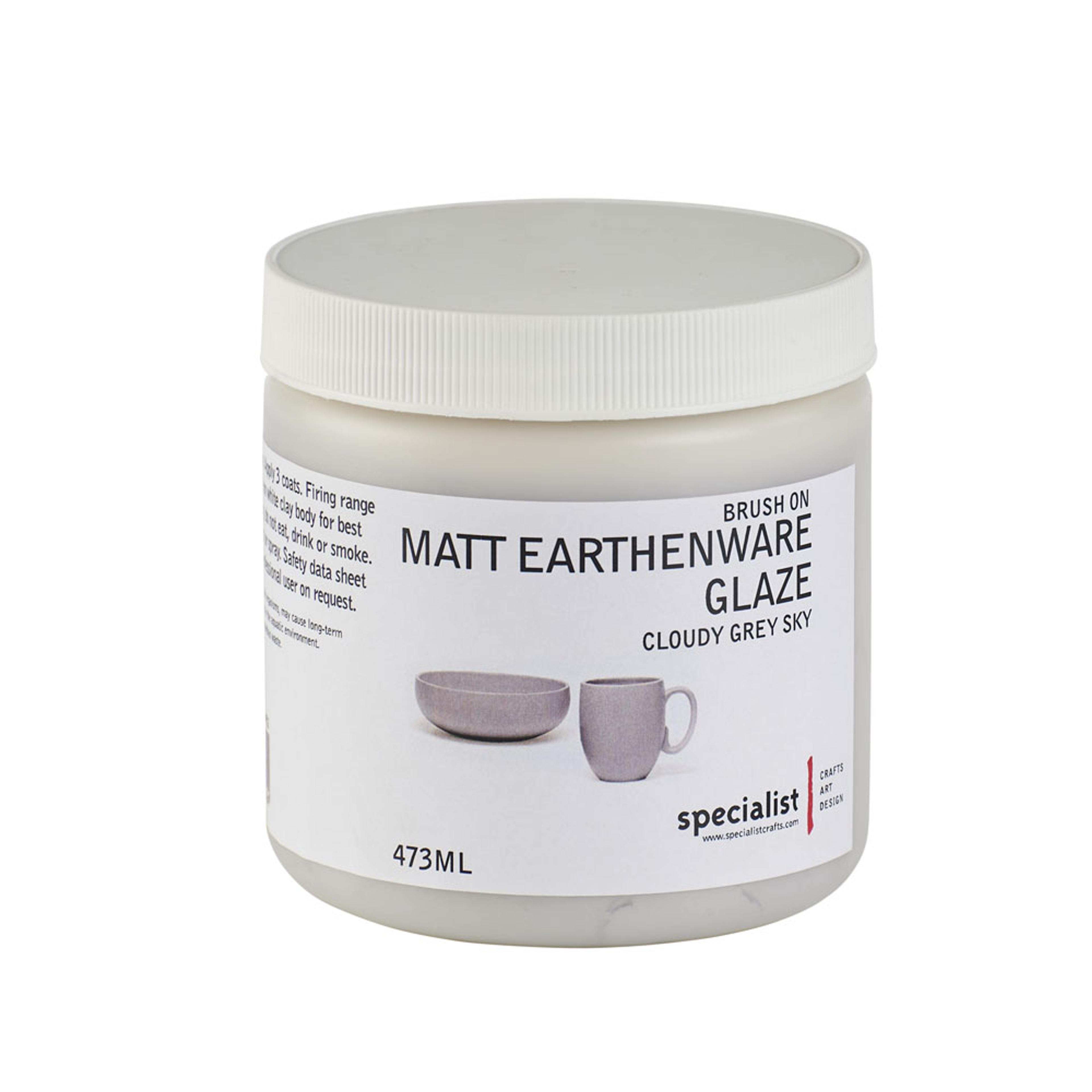 Matt Earthenware Glazes - Cloudy Grey Sky