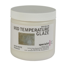 Mid Temperature Glaze 473ml - Satin White (S)