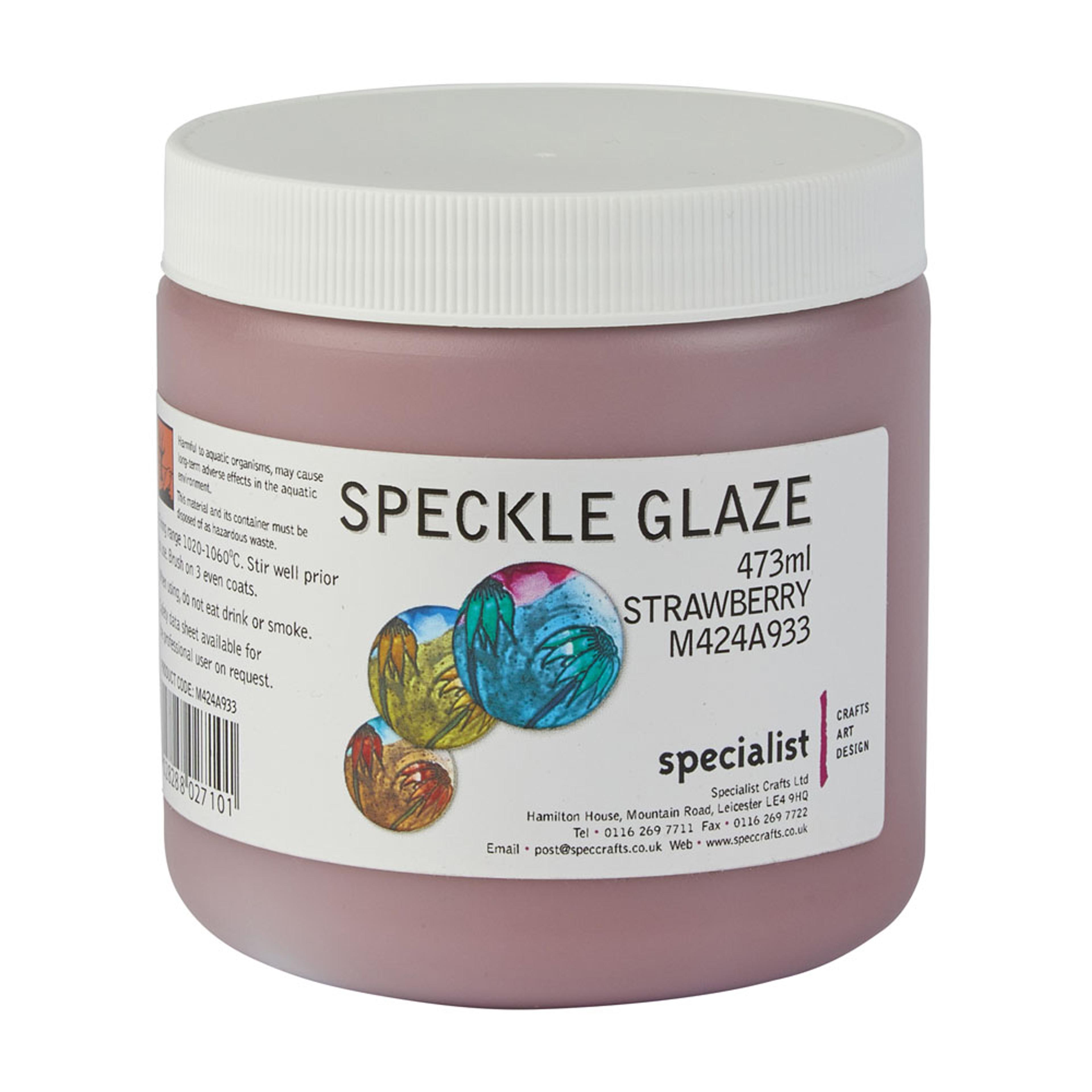 Speckle Effect Earthenware Glazes - Strawberry (GF)