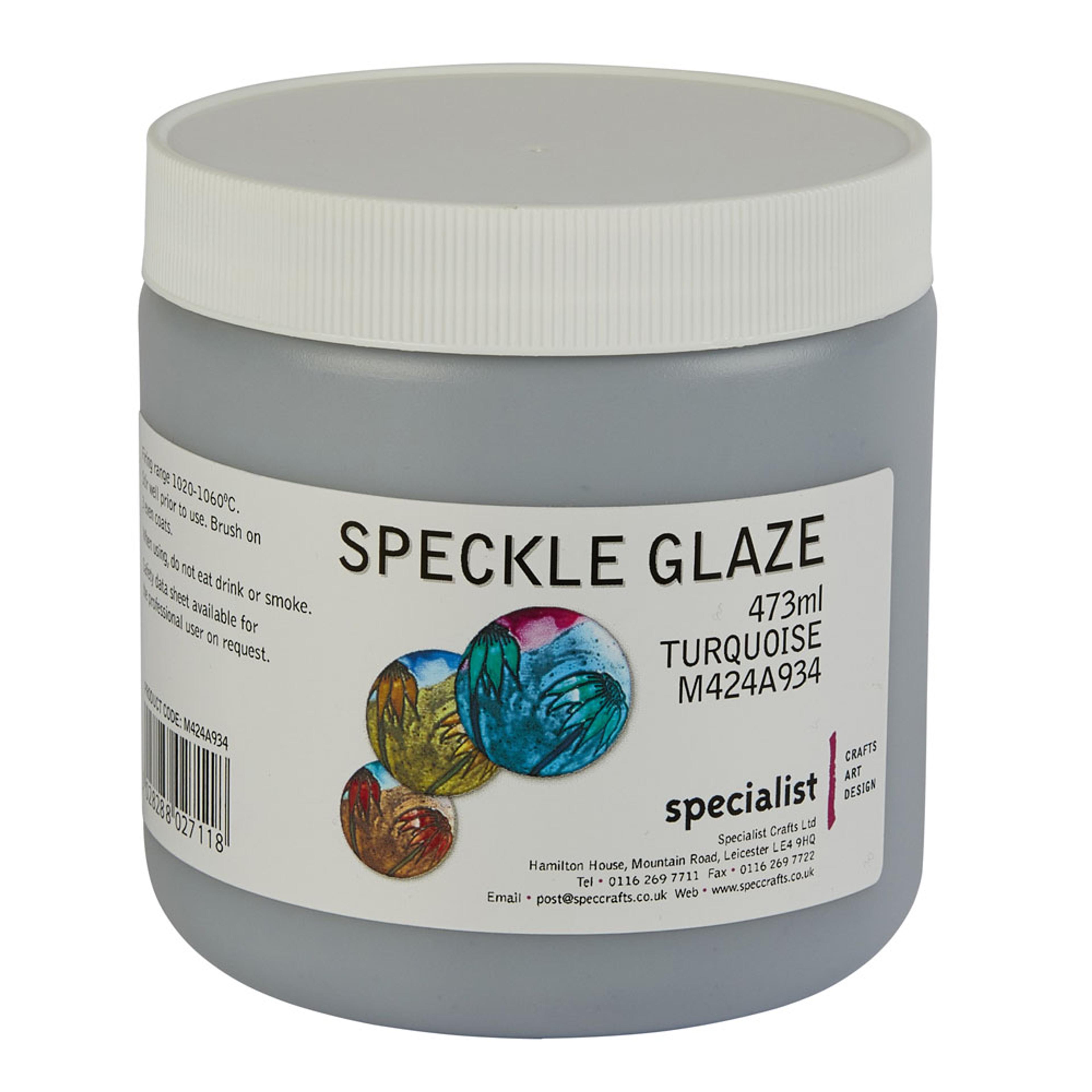 Speckle Effect Earthenware Glazes - Turquoise (GF)