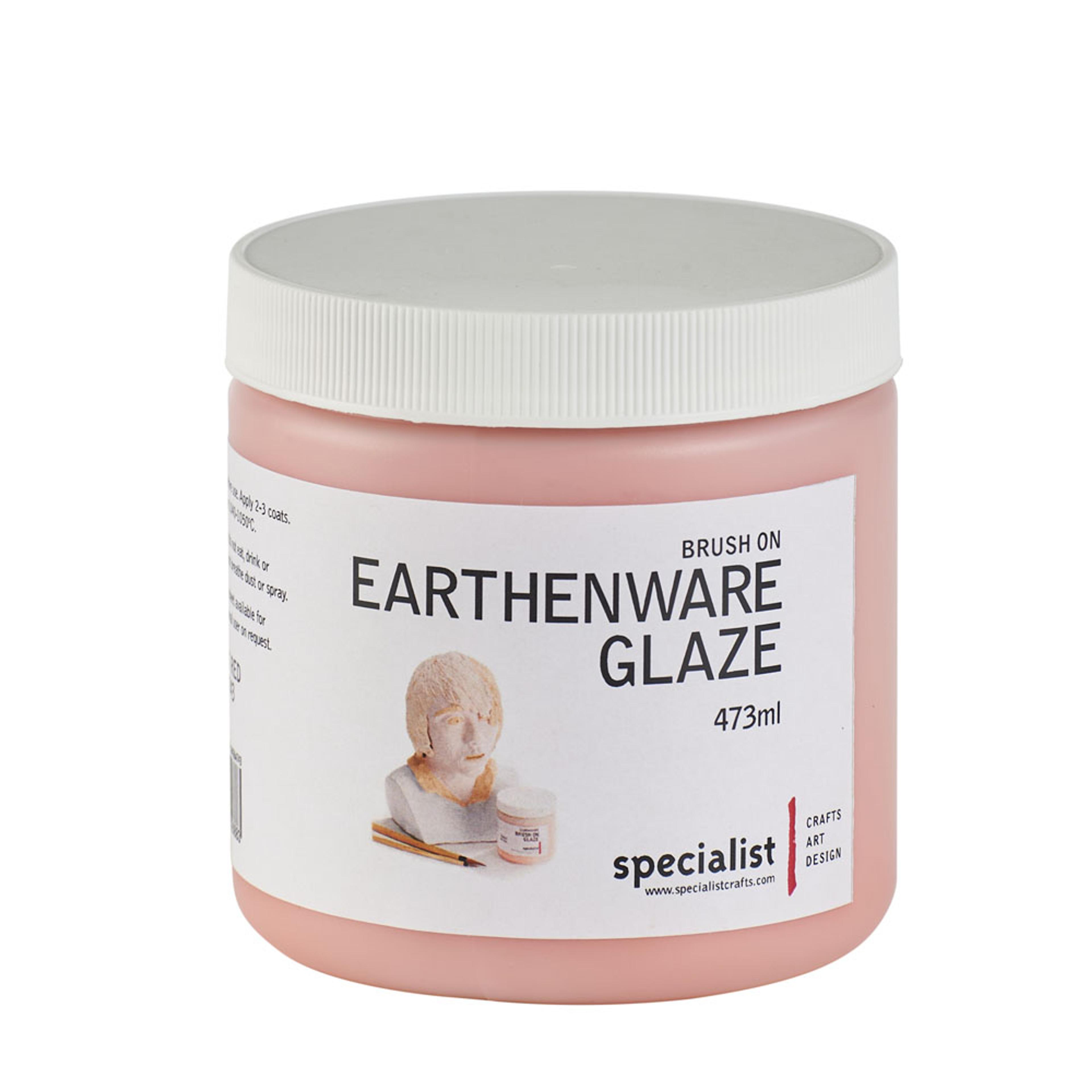 Specialist Crafts Lead-Free Earthenware Glaze 473ml Tub - Bright Red