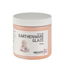 Lead-Free Earthenware Glaze 473ml Tub - Bright Orange