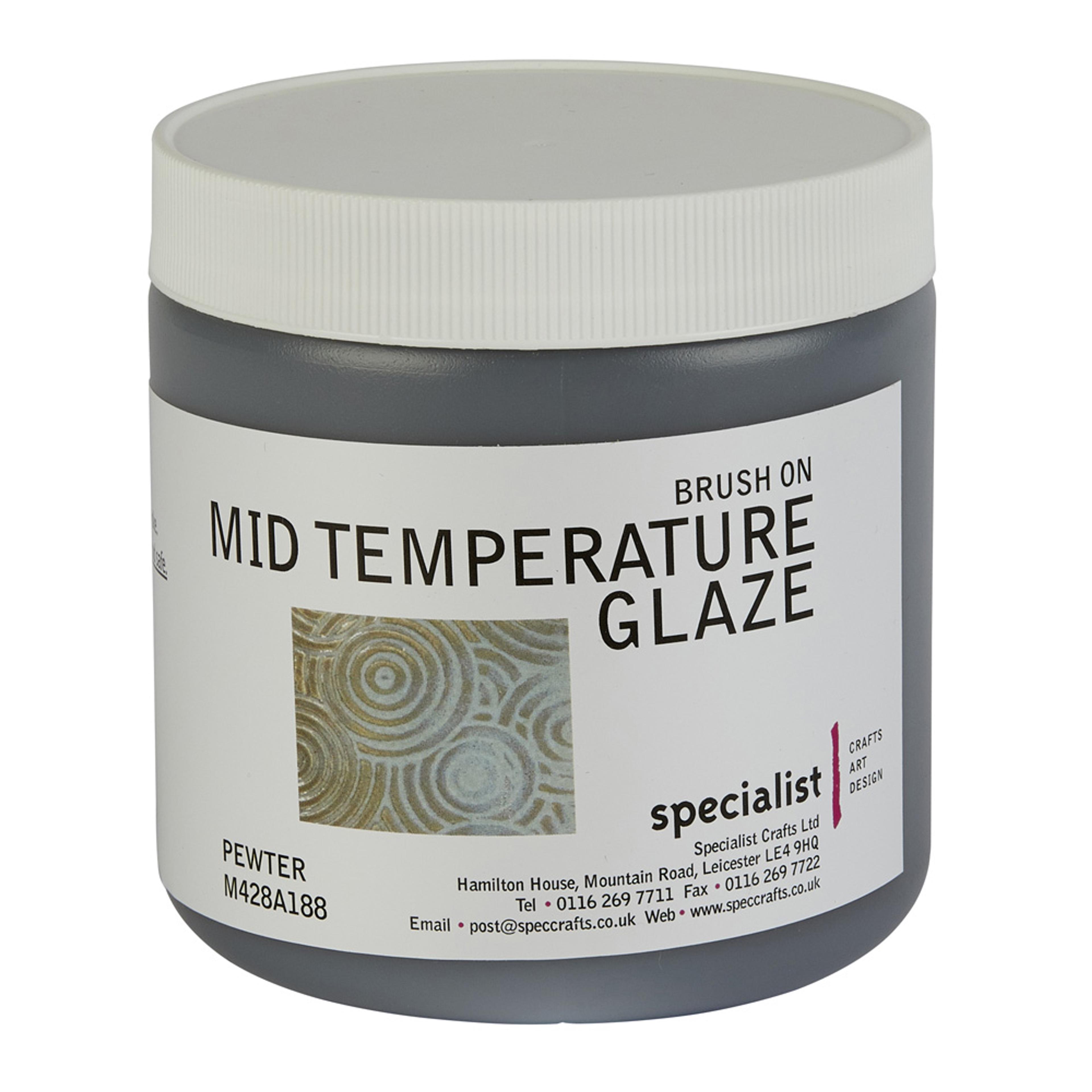 Specialist Crafts Mid Temperature Glaze 473ml - Pewter (S)